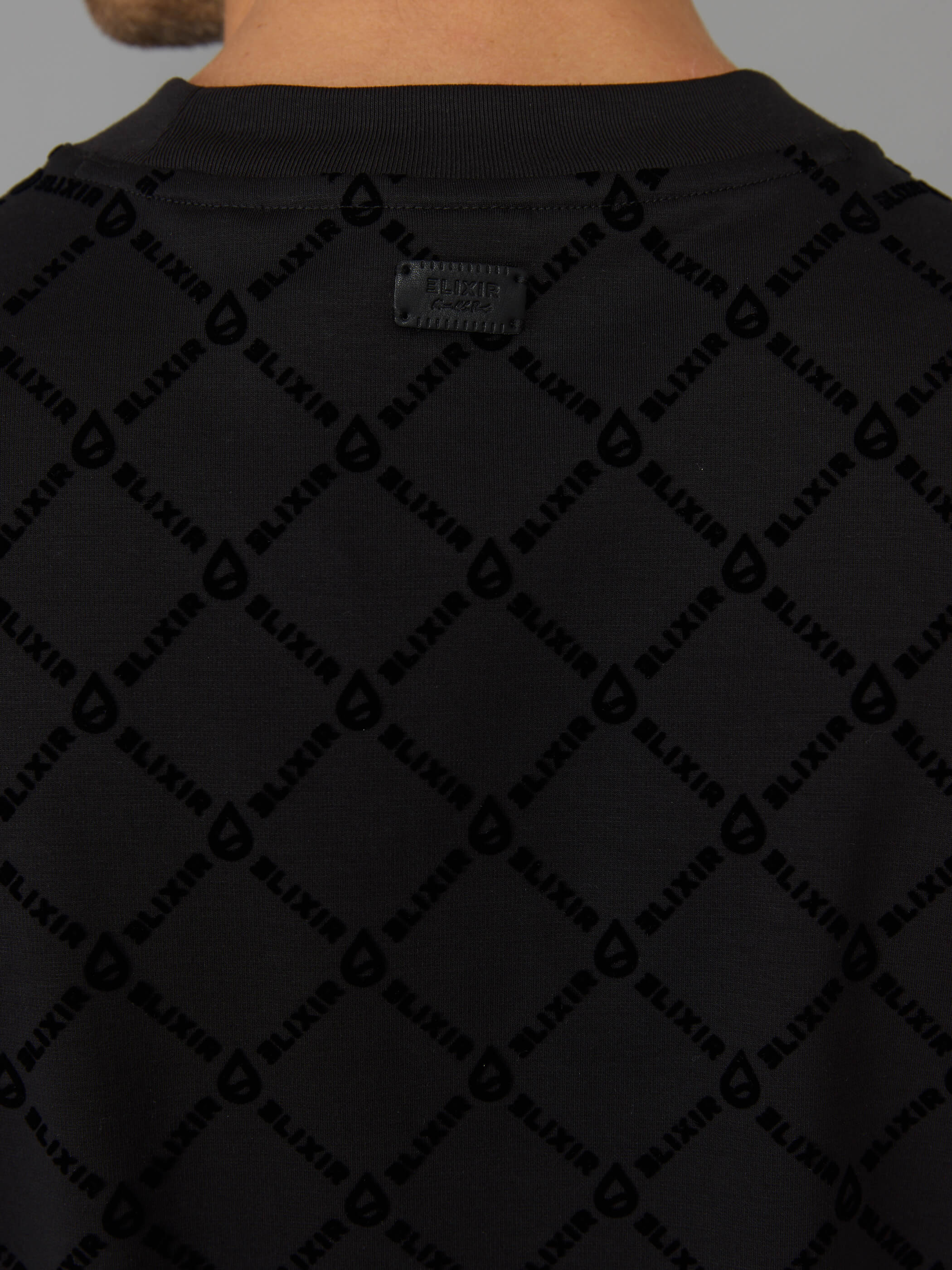 חולצת טישירט קצרה אליקסיר Block Print גברים