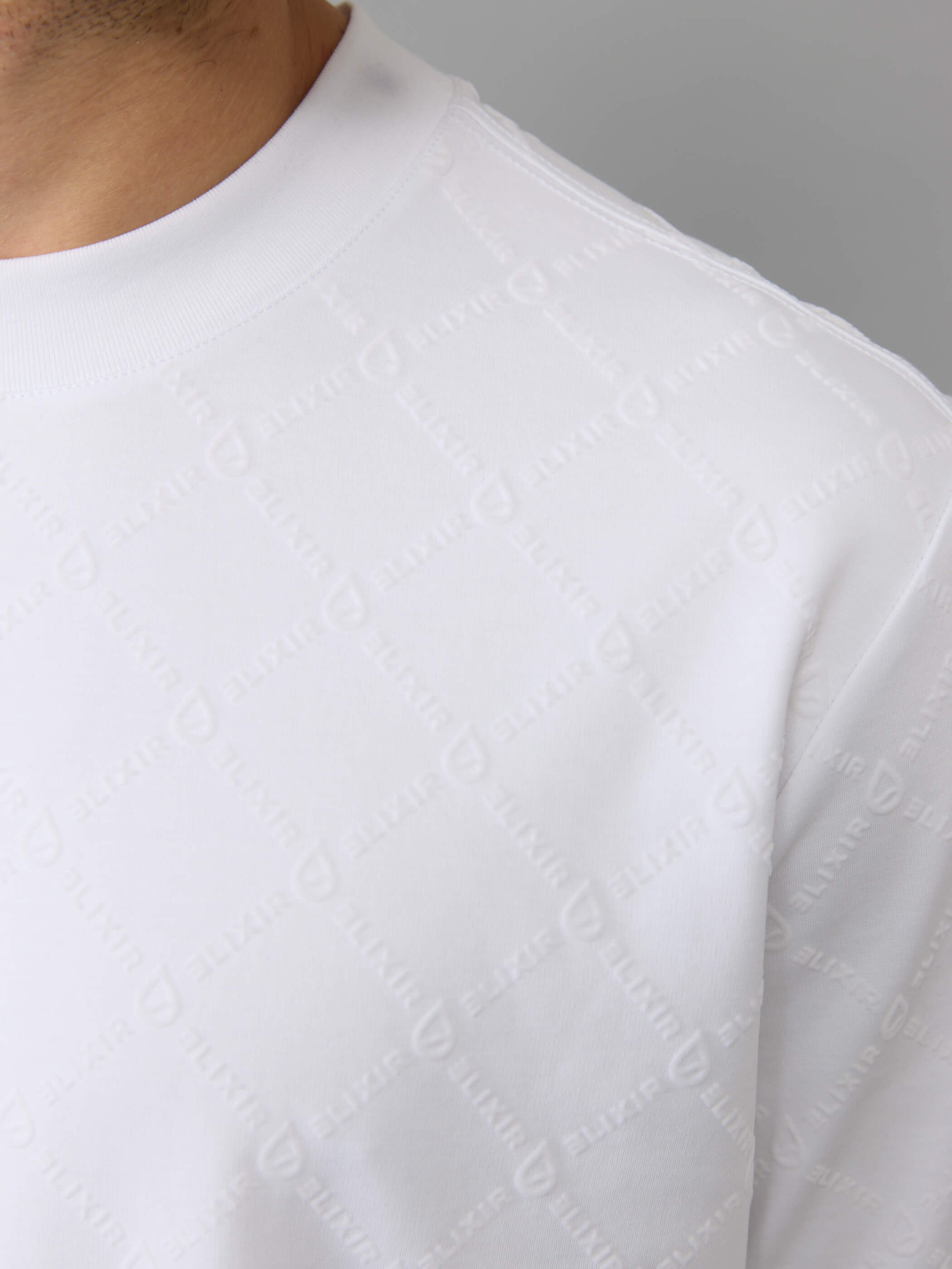 חולצת טישירט קצרה אליקסיר Block Print גברים