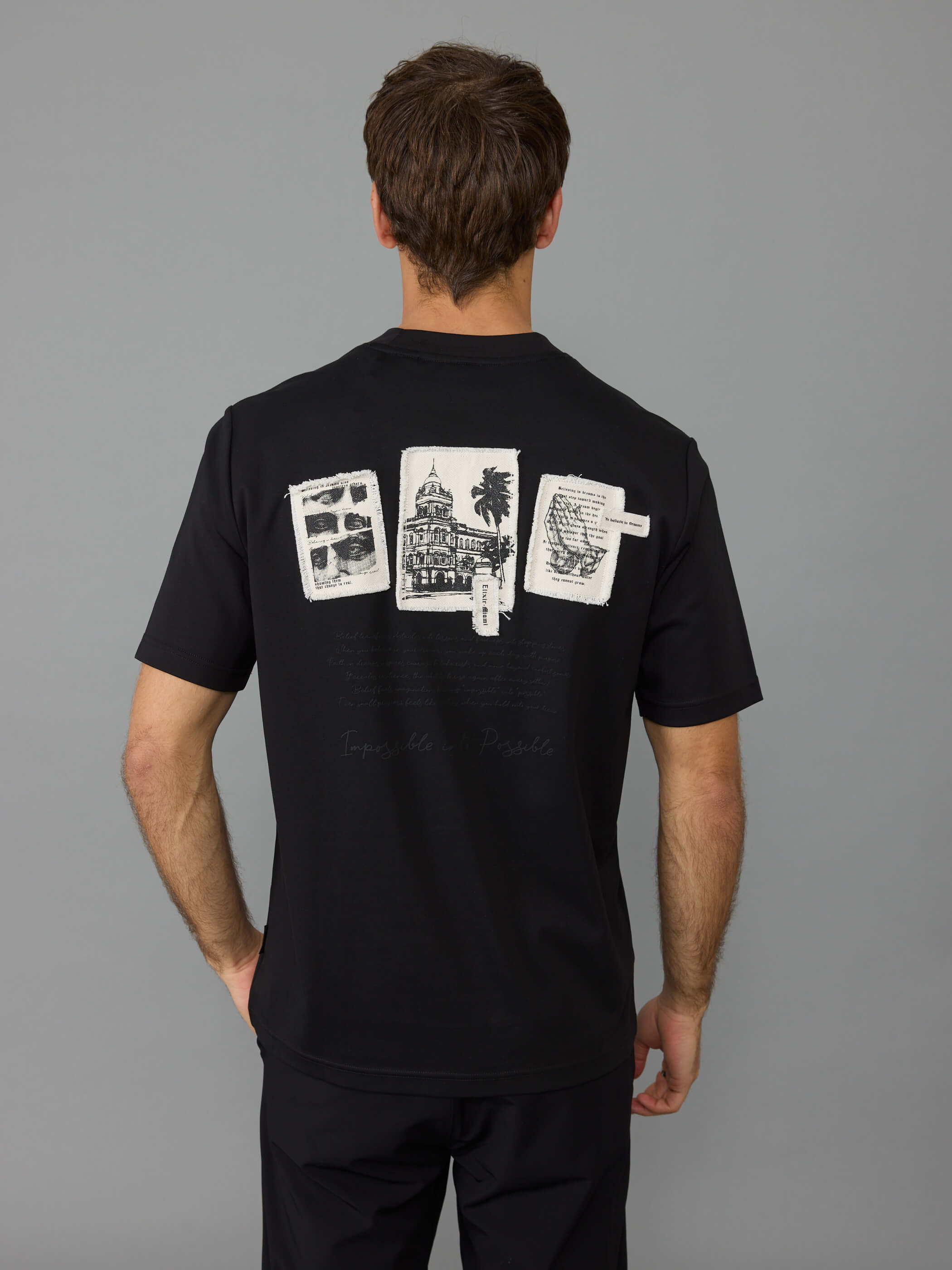 חולצת טישירט קצרה אליקסיר Canvas Patches גברים