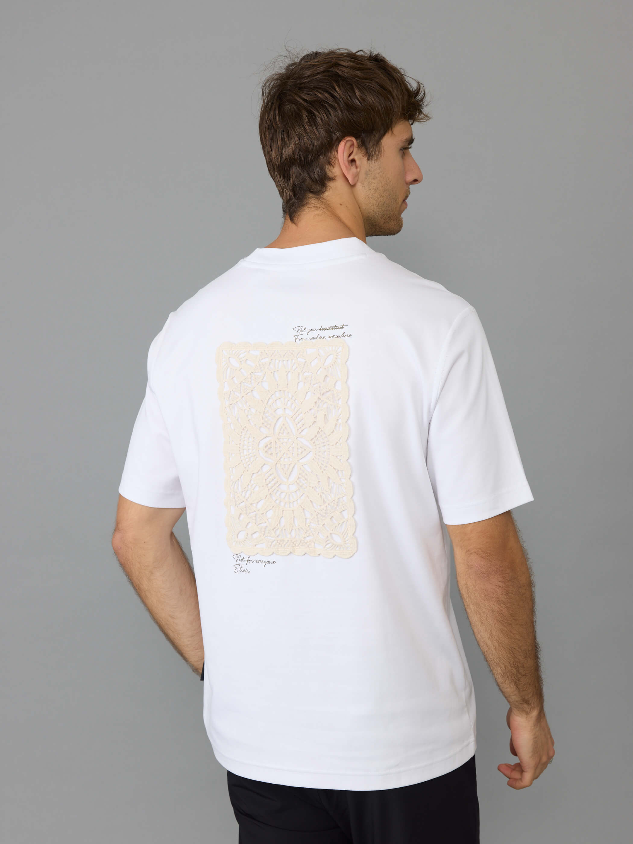 חולצת טישירט קצרה אליקסיר Back Lace גברים