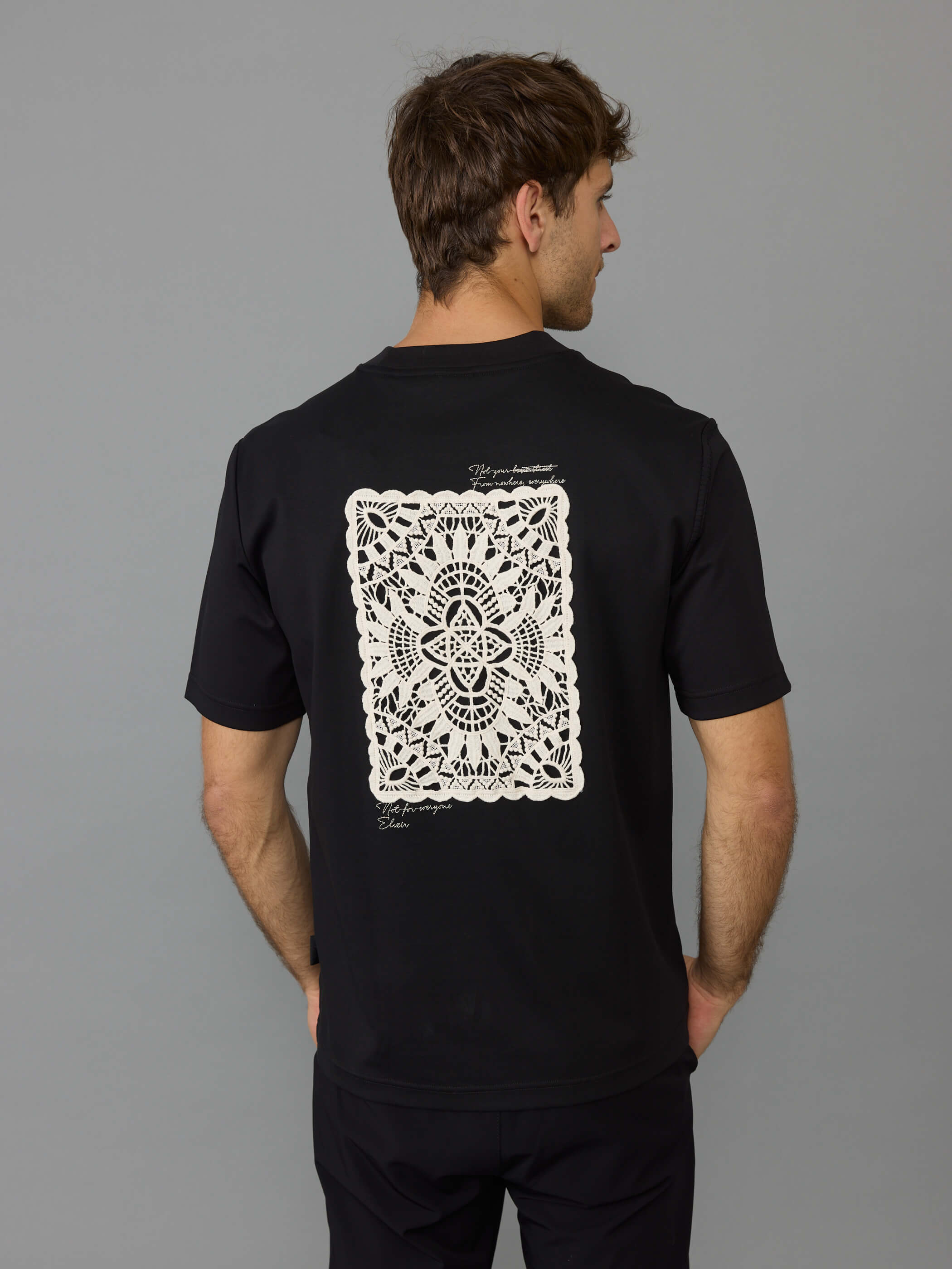 חולצת טישירט קצרה אליקסיר Back Lace גברים