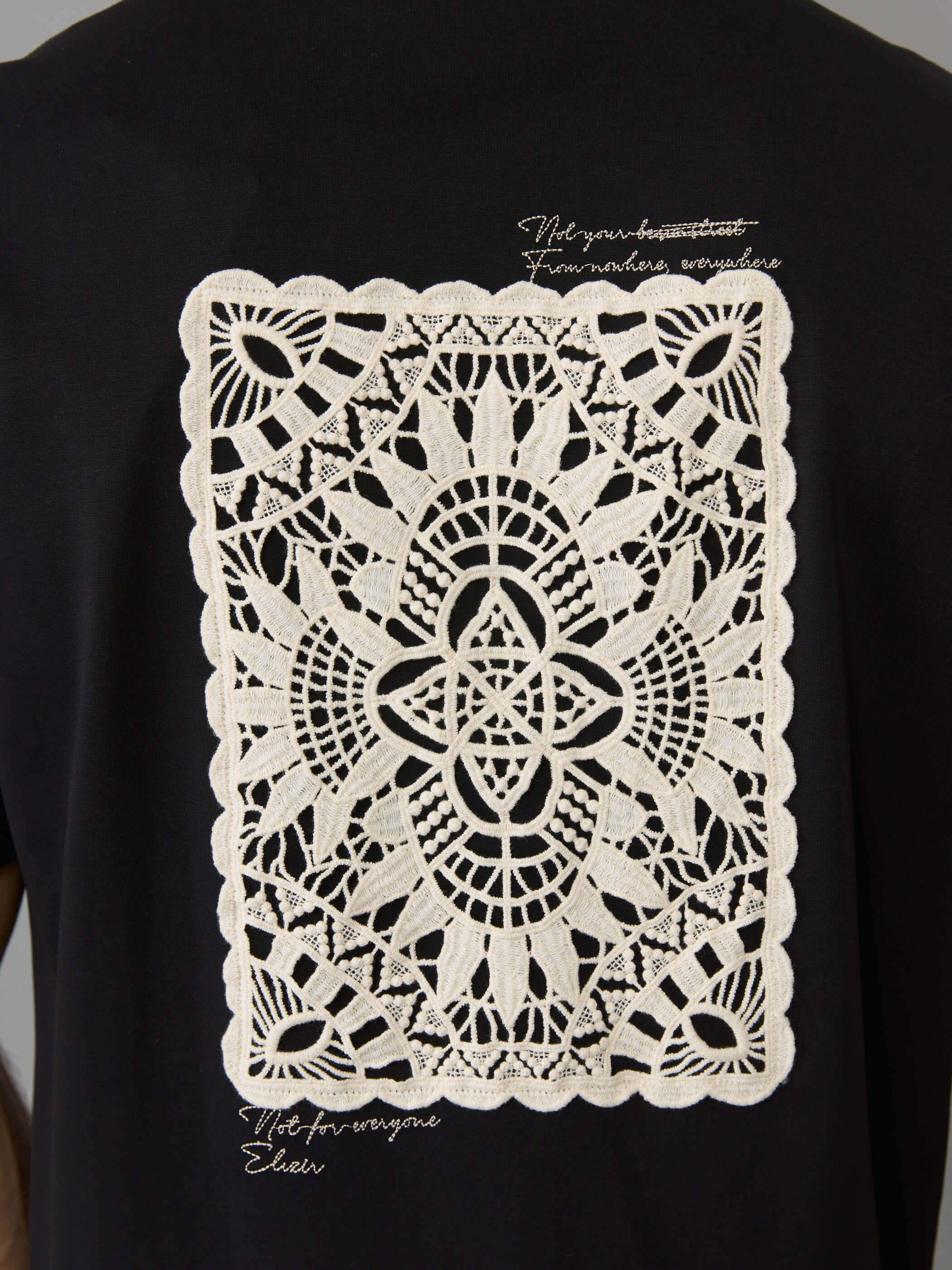 חולצת טישירט קצרה אליקסיר Back Lace גברים