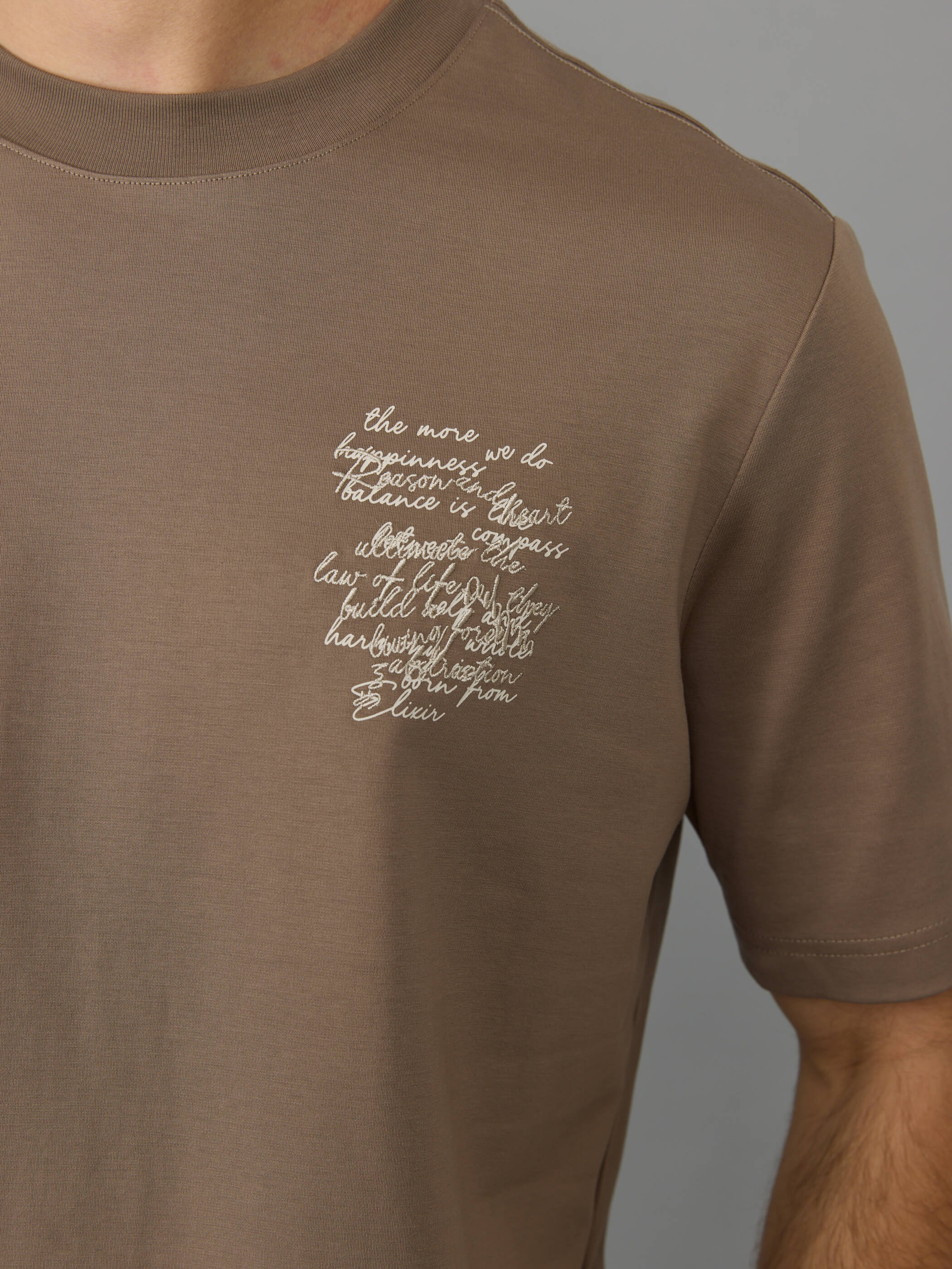 חולצת טישירט קצרה אליקסיר Back Lace גברים