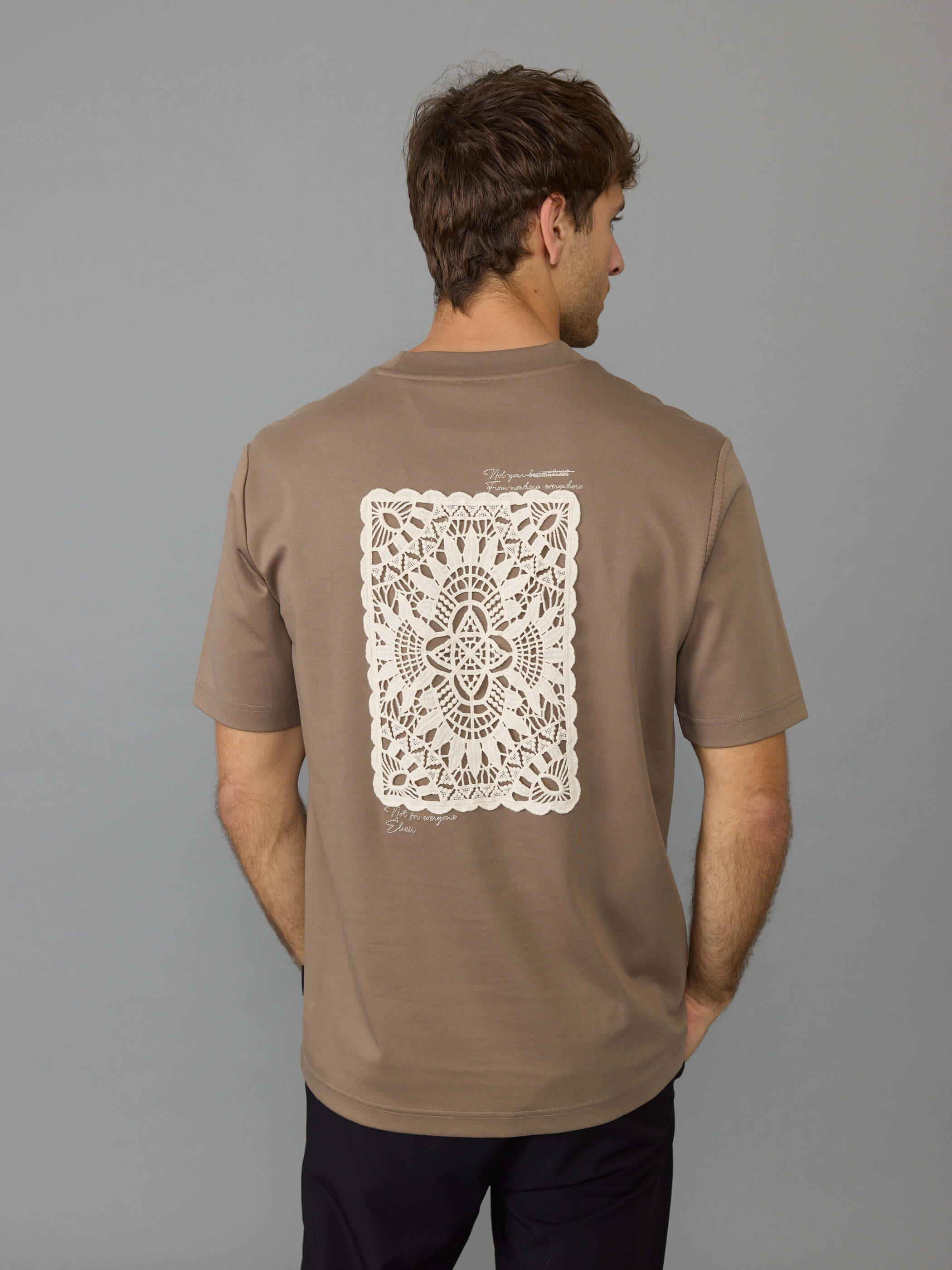 חולצת טישירט קצרה אליקסיר Back Lace גברים