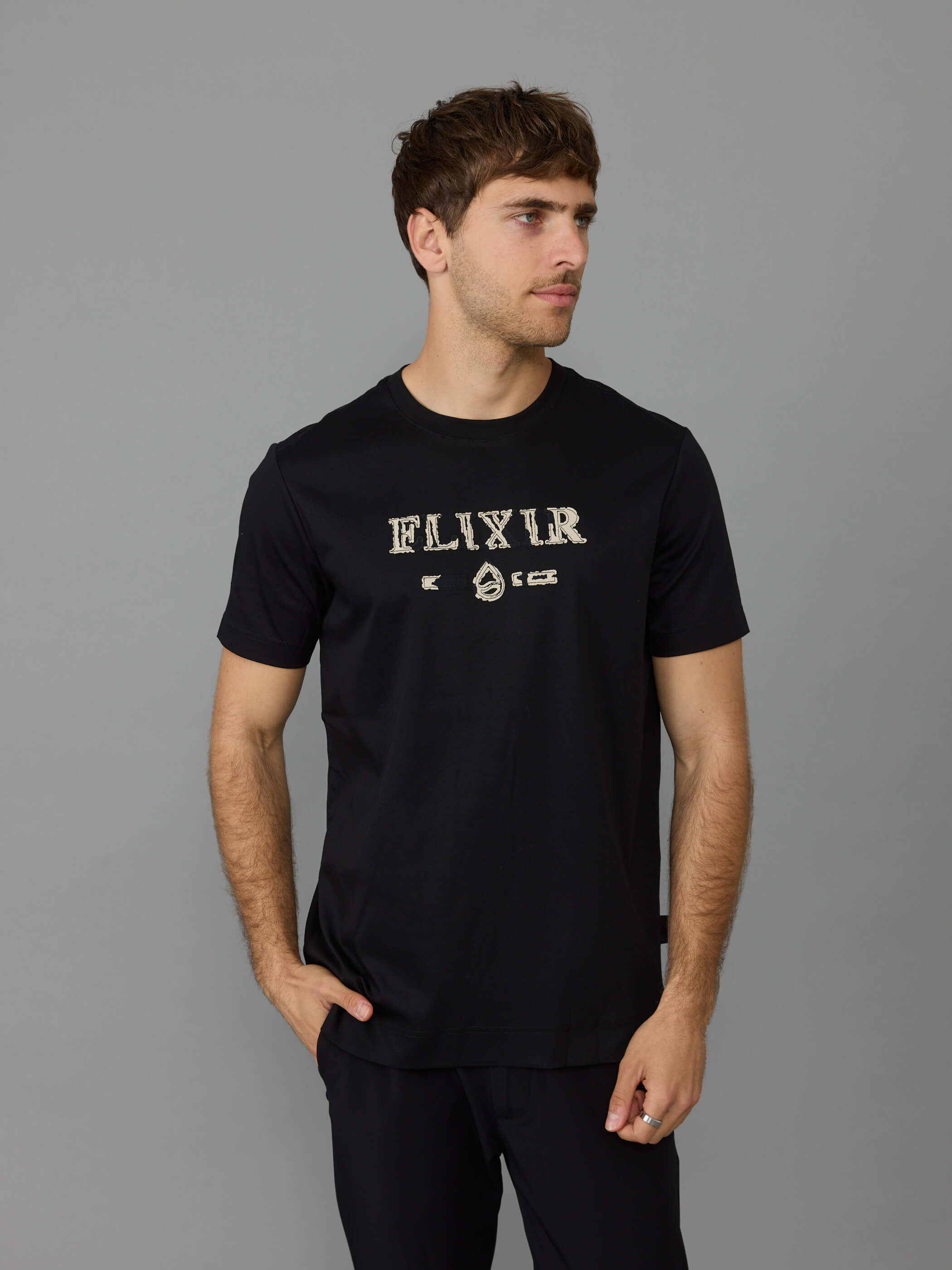 חולצת טישירט קצרה אליקסיר Big Logo גברים