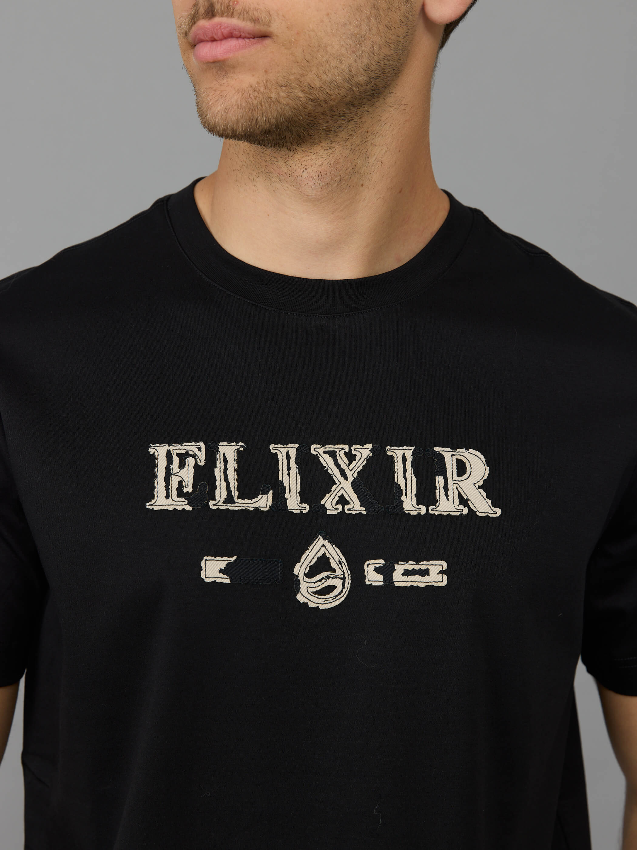 חולצת טישירט קצרה אליקסיר Big Logo גברים