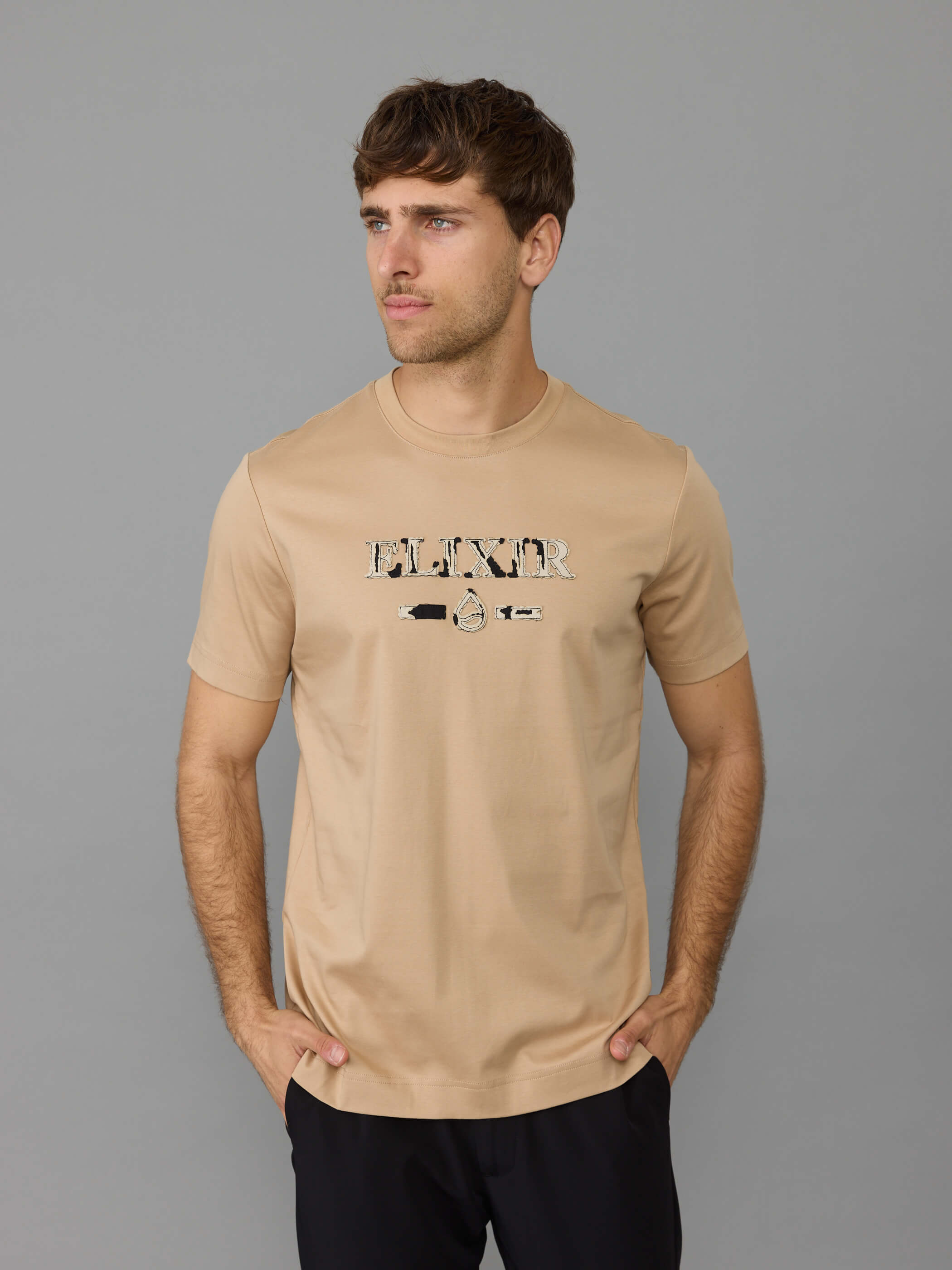 חולצת טישירט קצרה אליקסיר Big Logo גברים