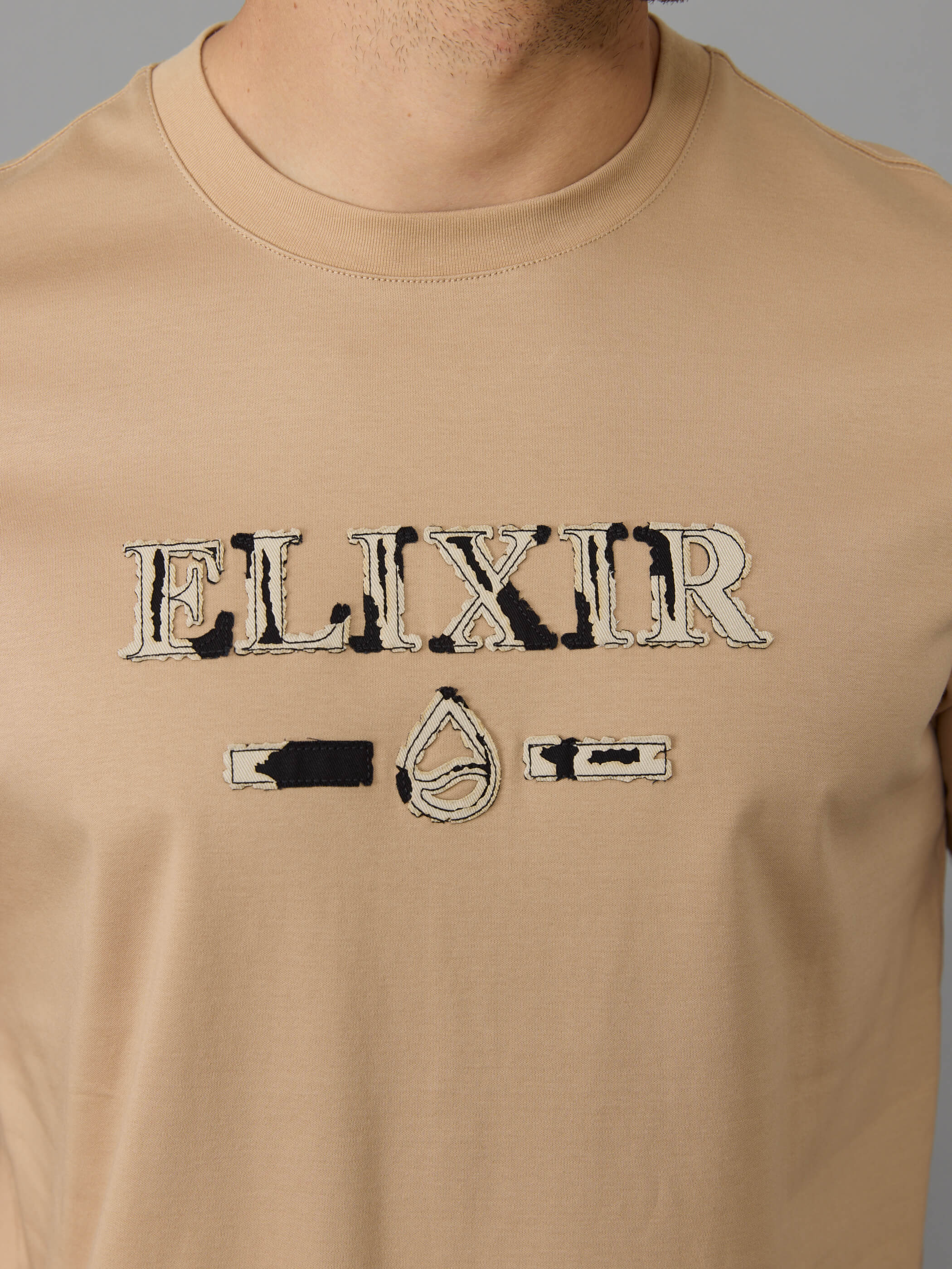 חולצת טישירט קצרה אליקסיר Big Logo גברים