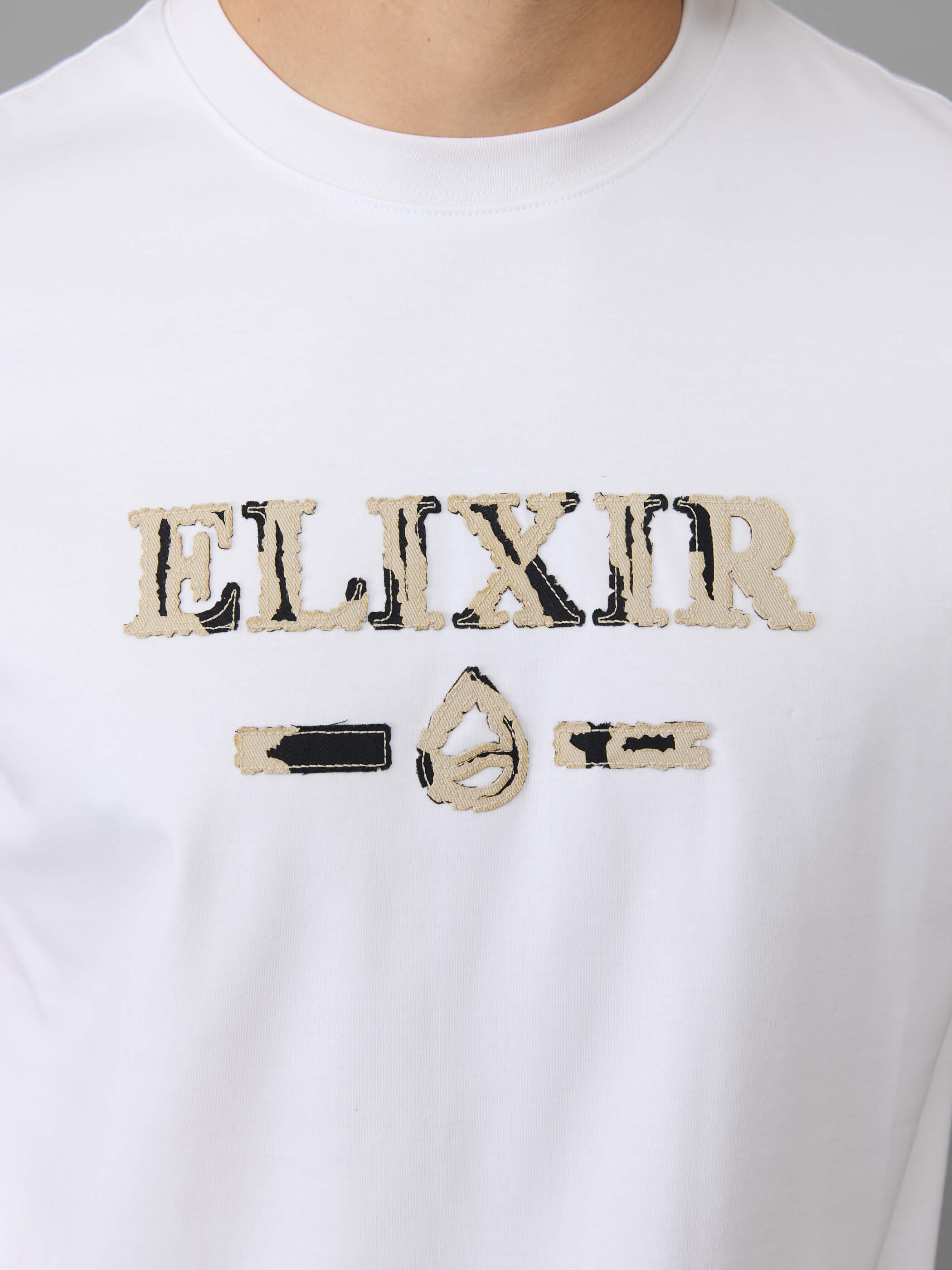 חולצת טישירט קצרה אליקסיר Big Logo גברים