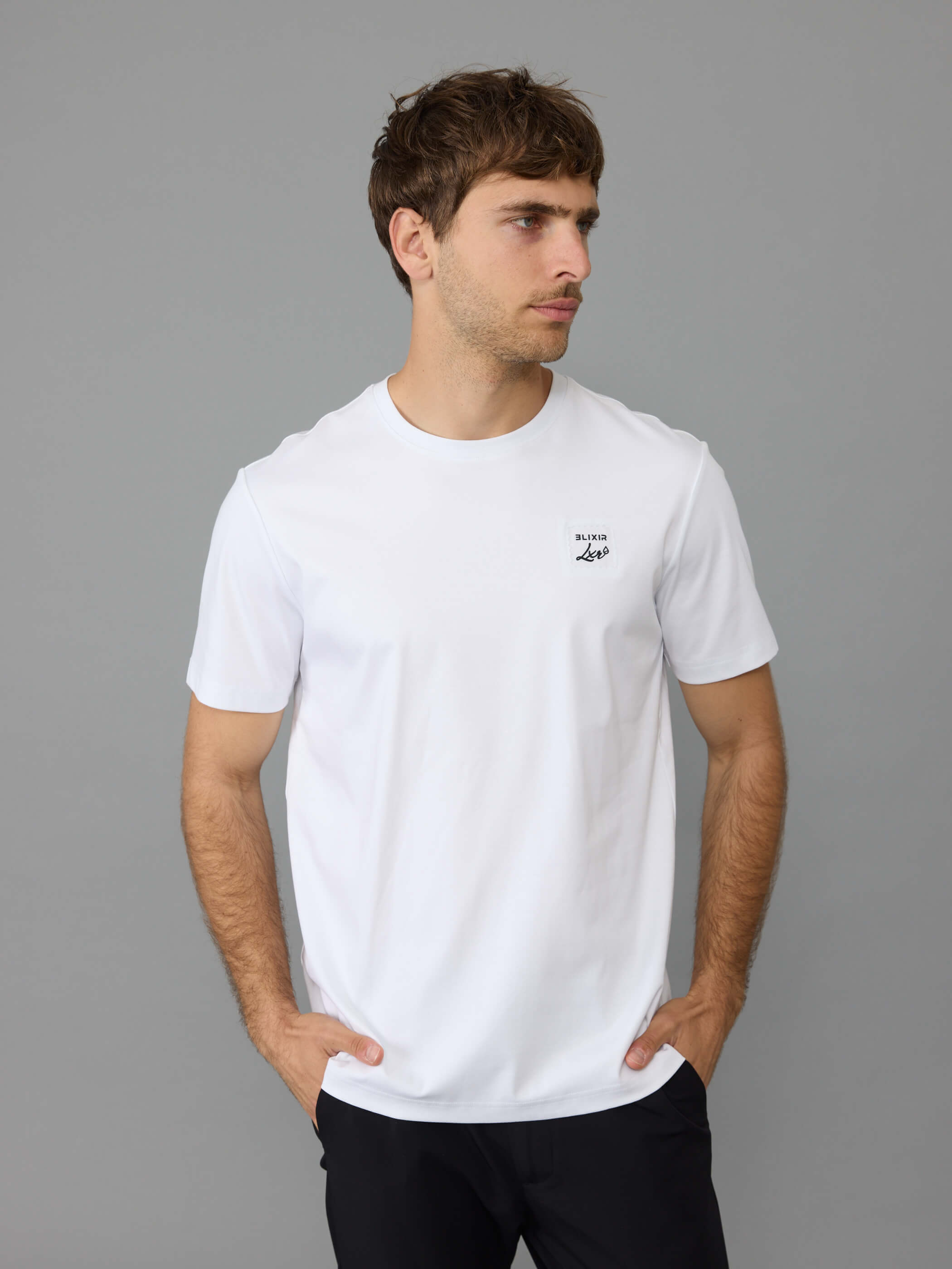 חולצת טישירט קצרה אליקסיר Back Patch גברים