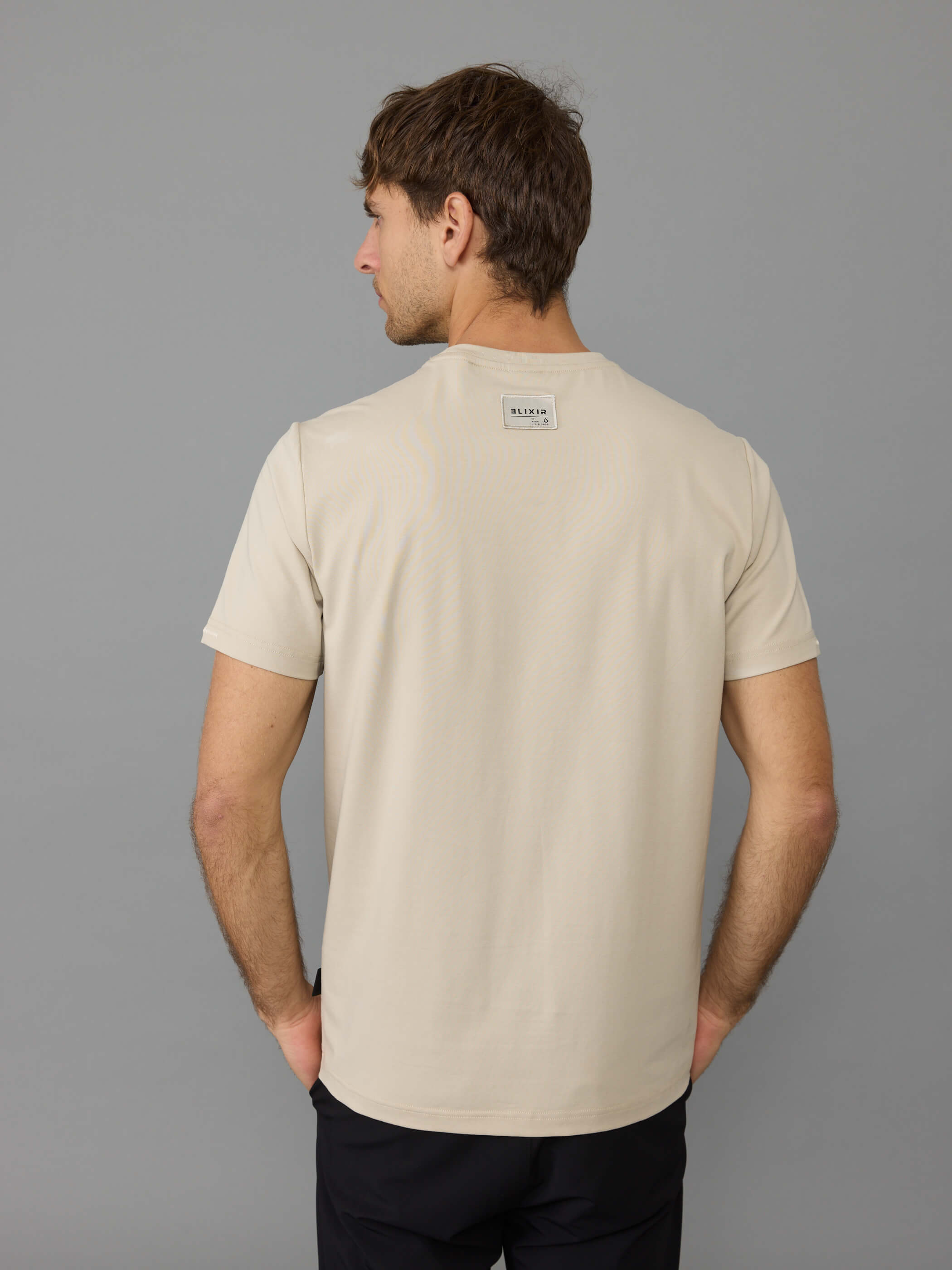 חולצת טישירט קצרה אליקסיר Chest Embroidery גברים