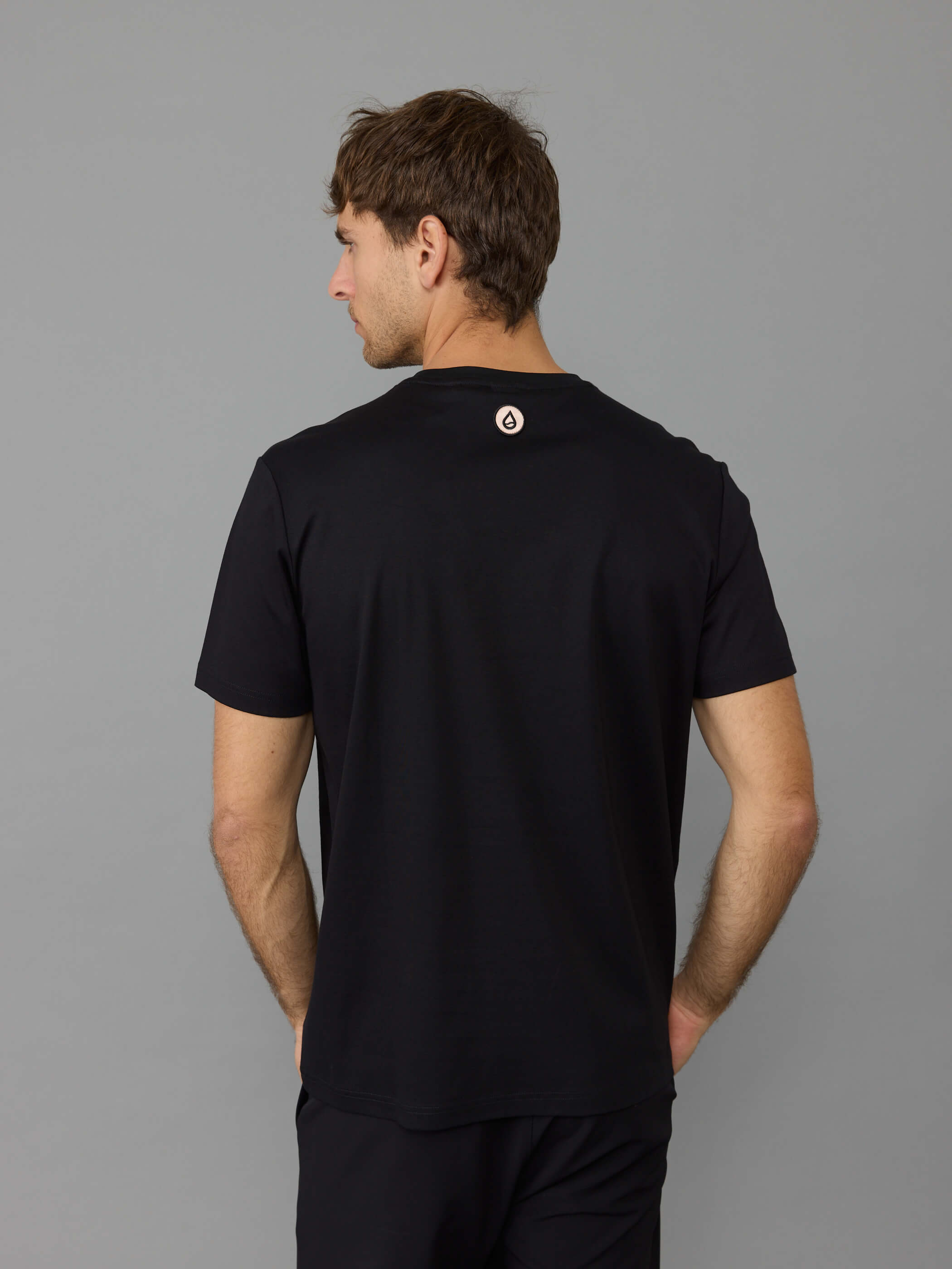 חולצת טישירט קצרה אליקסיר Chest Embroidery גברים