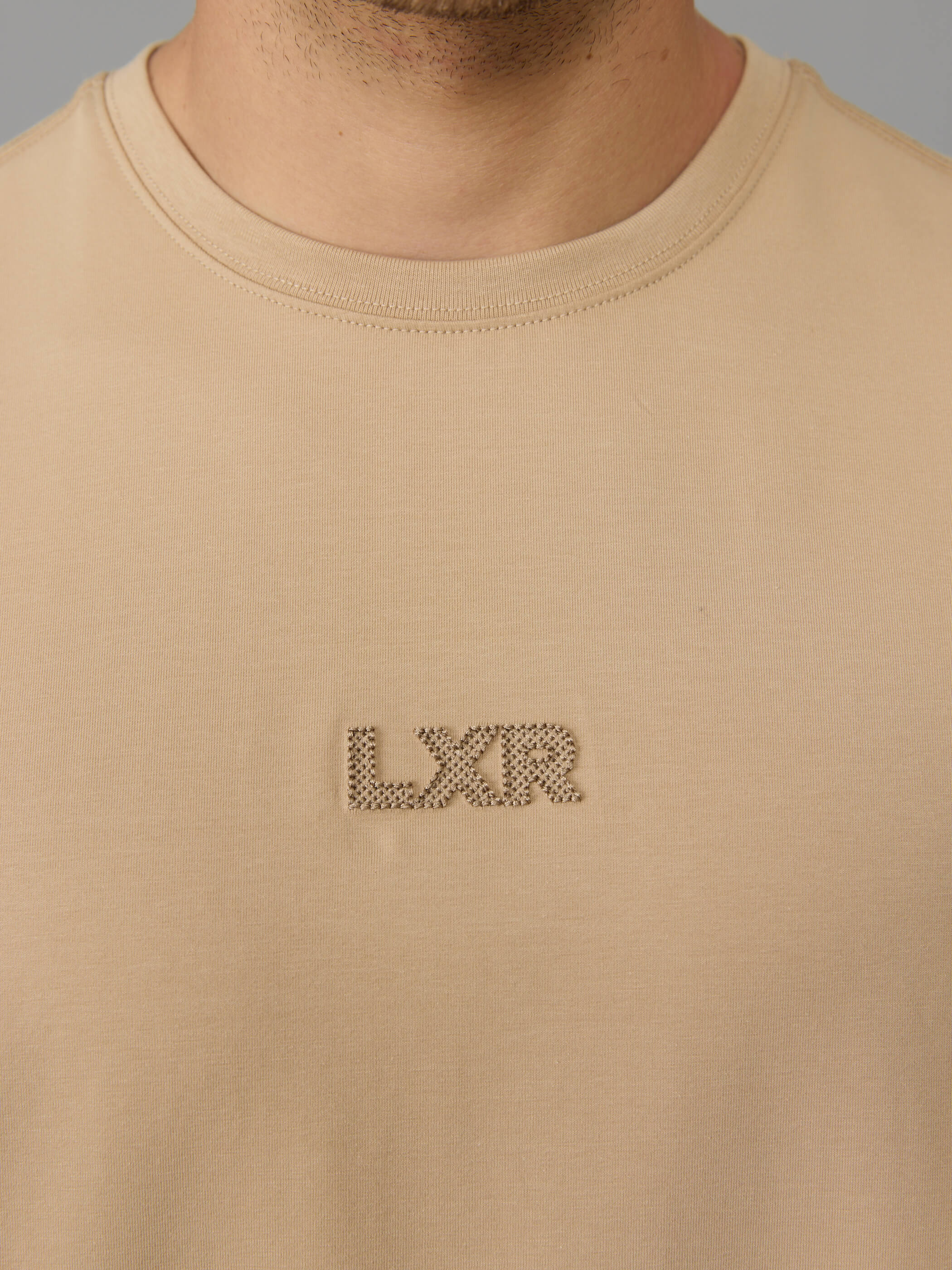 חולצת טישירט קצרה אליקסיר Chest Embroidered Logo גברים