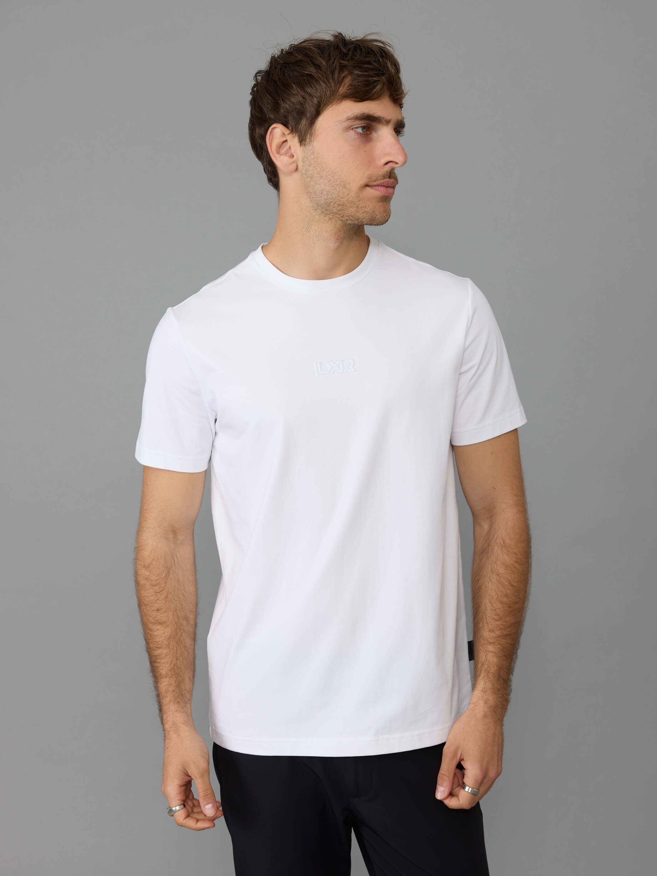 חולצת טישירט קצרה אליקסיר Chest Embroidered Logo גברים