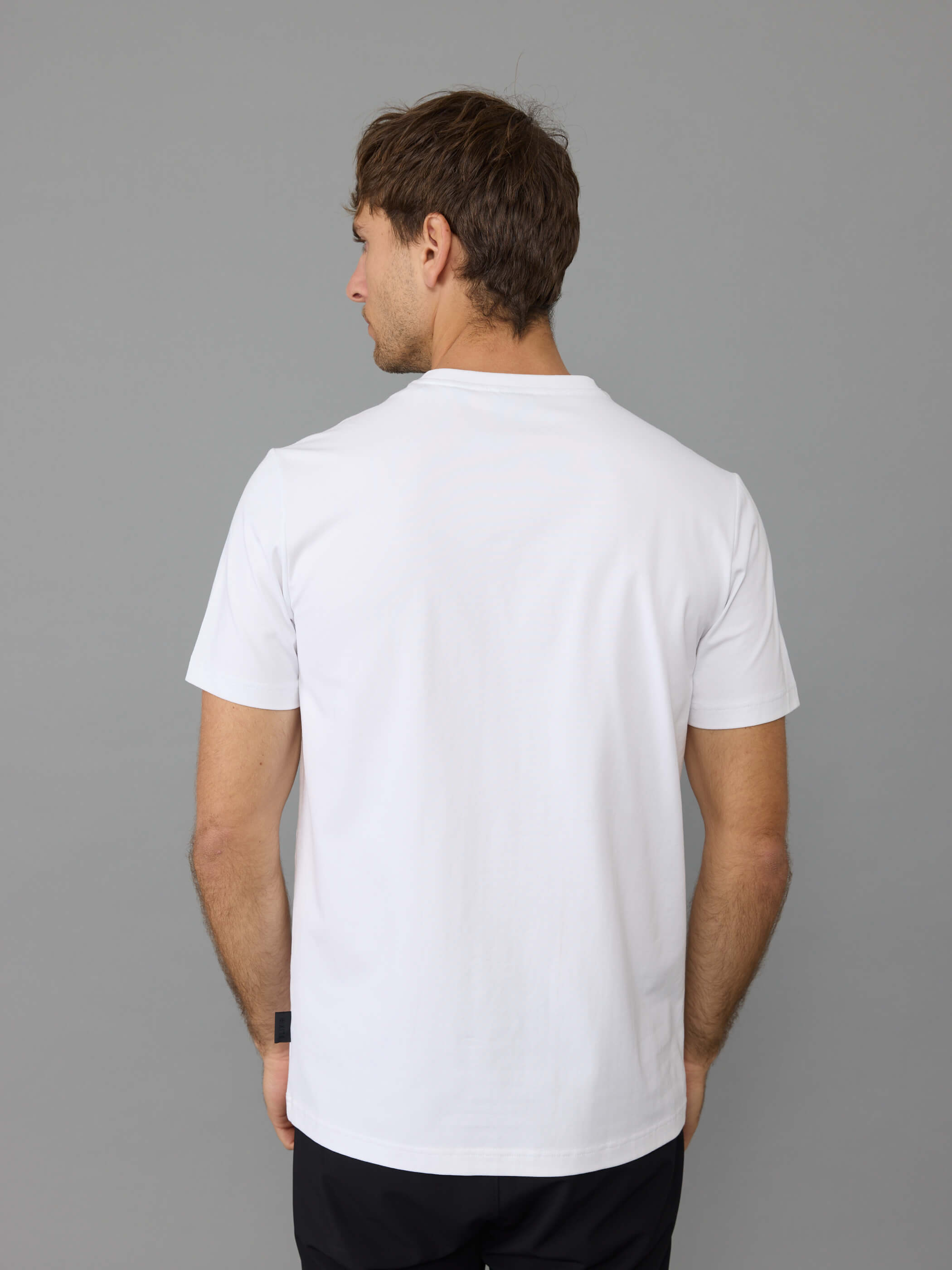 חולצת טישירט קצרה אליקסיר Chest Embroidered Logo גברים