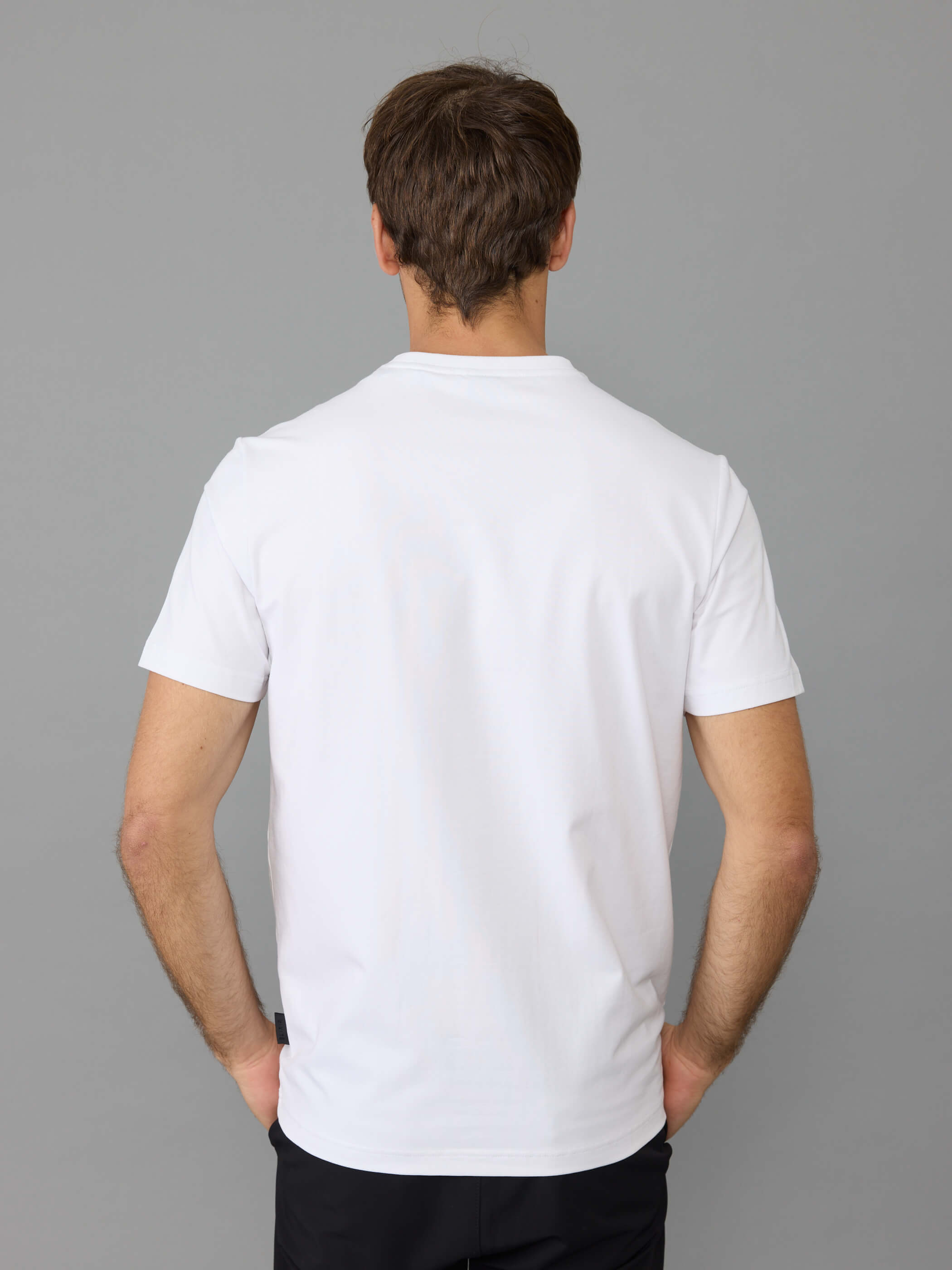 חולצת טישירט קצרה אליקסיר Chest Embroidered Logo גברים