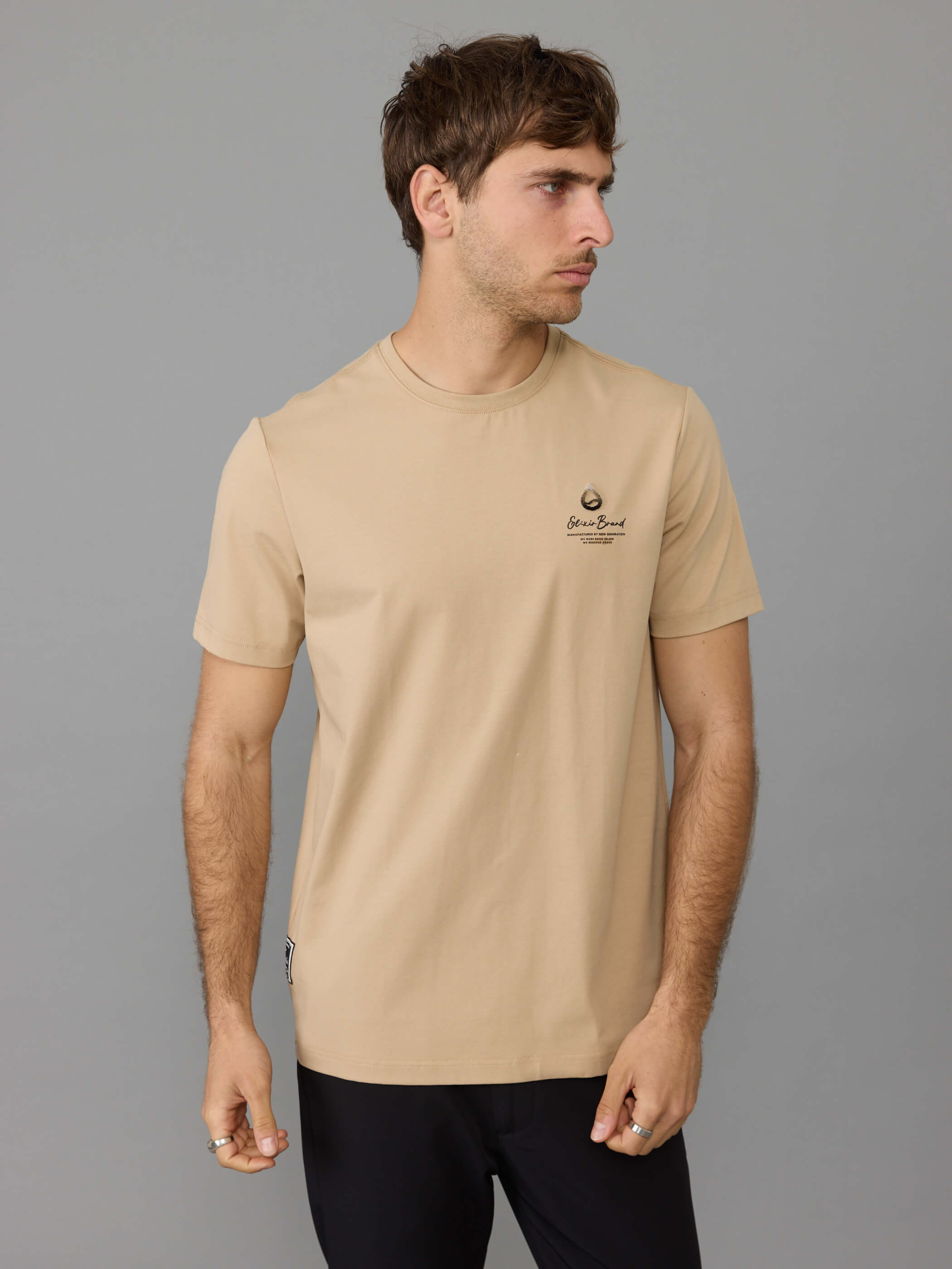 חולצת טישירט קצרה אליקסיר Chest Velvet גברים