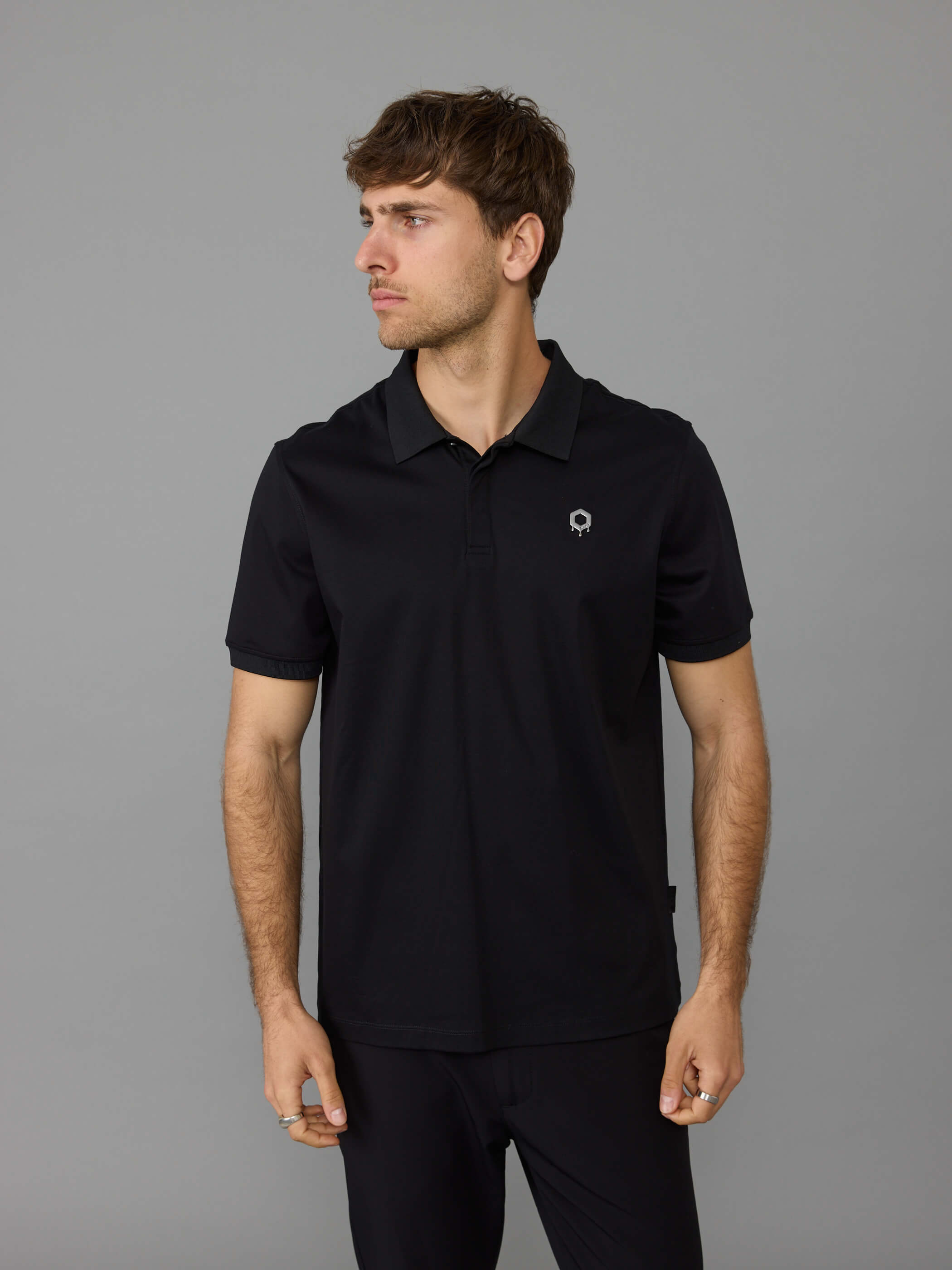 חולצת פולו אליקסיר Metal Logo גברים