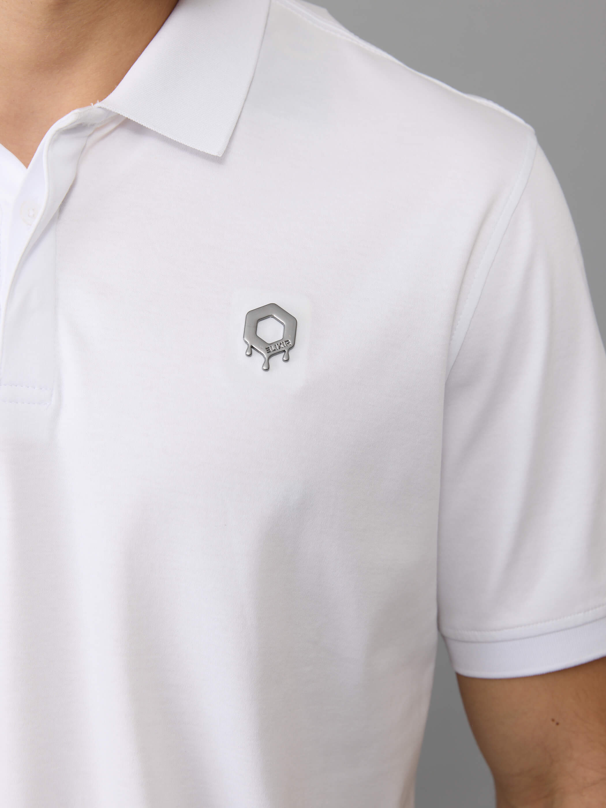 חולצת פולו אליקסיר Metal Logo גברים