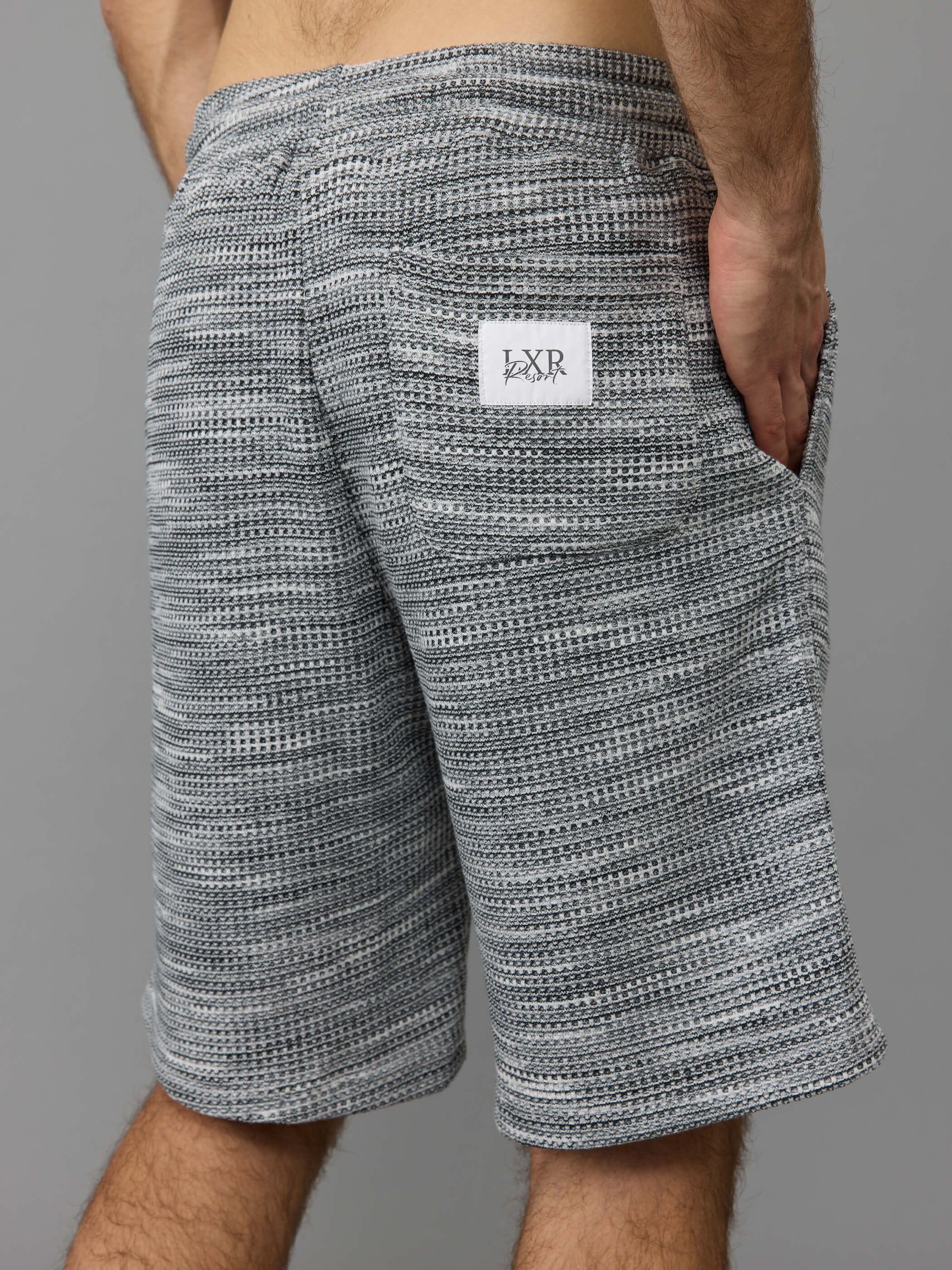 מכנס קצר אליקסיר Knitted Waffle גברים
