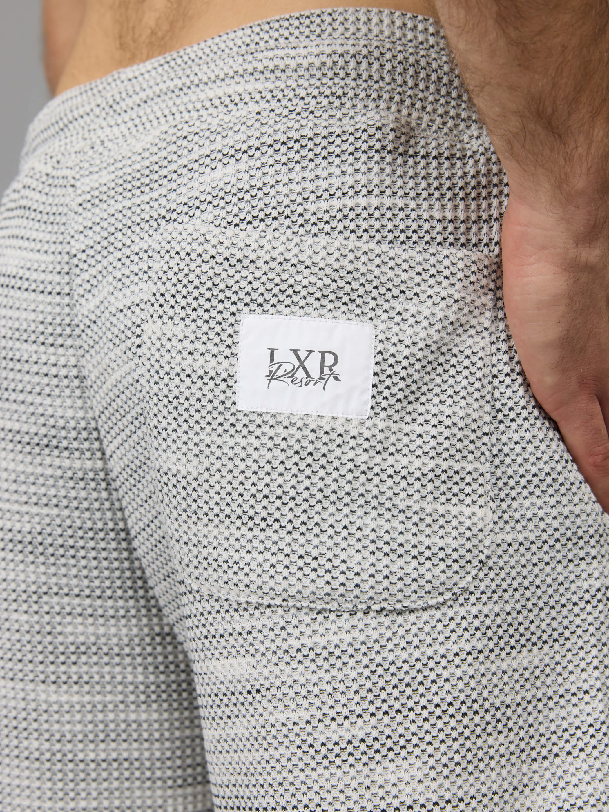 מכנס קצר אליקסיר Knitted Waffle גברים