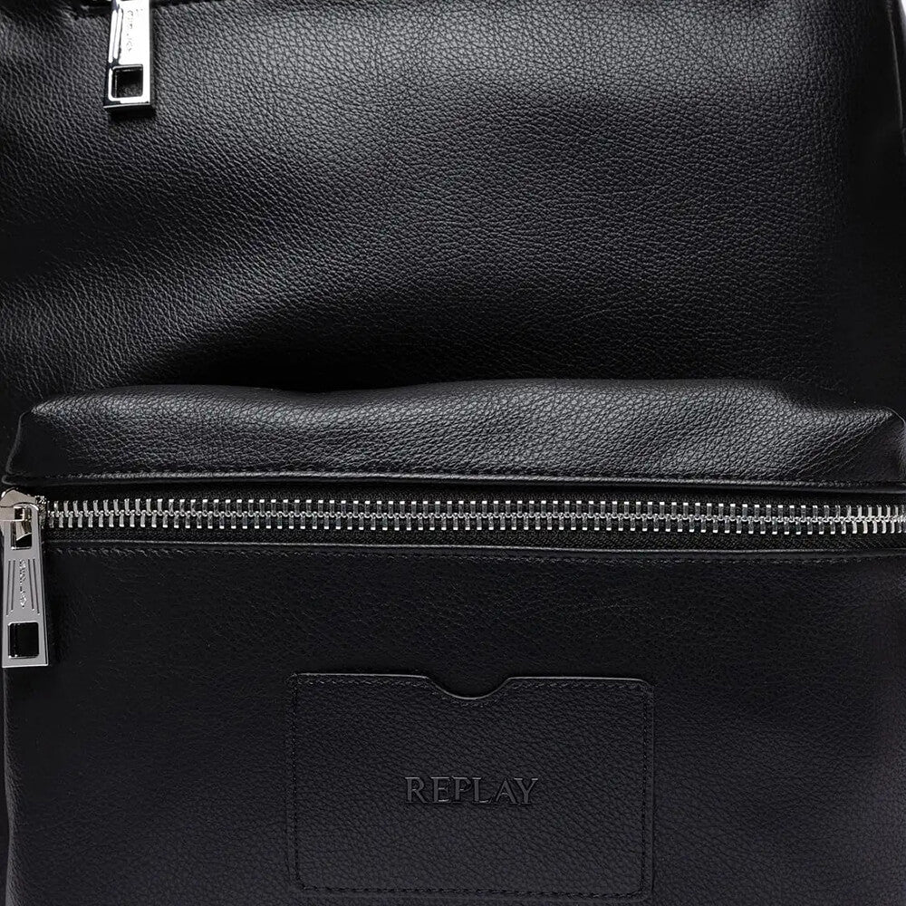 תיק גב ריפליי Hammered-Effect Pu גברים