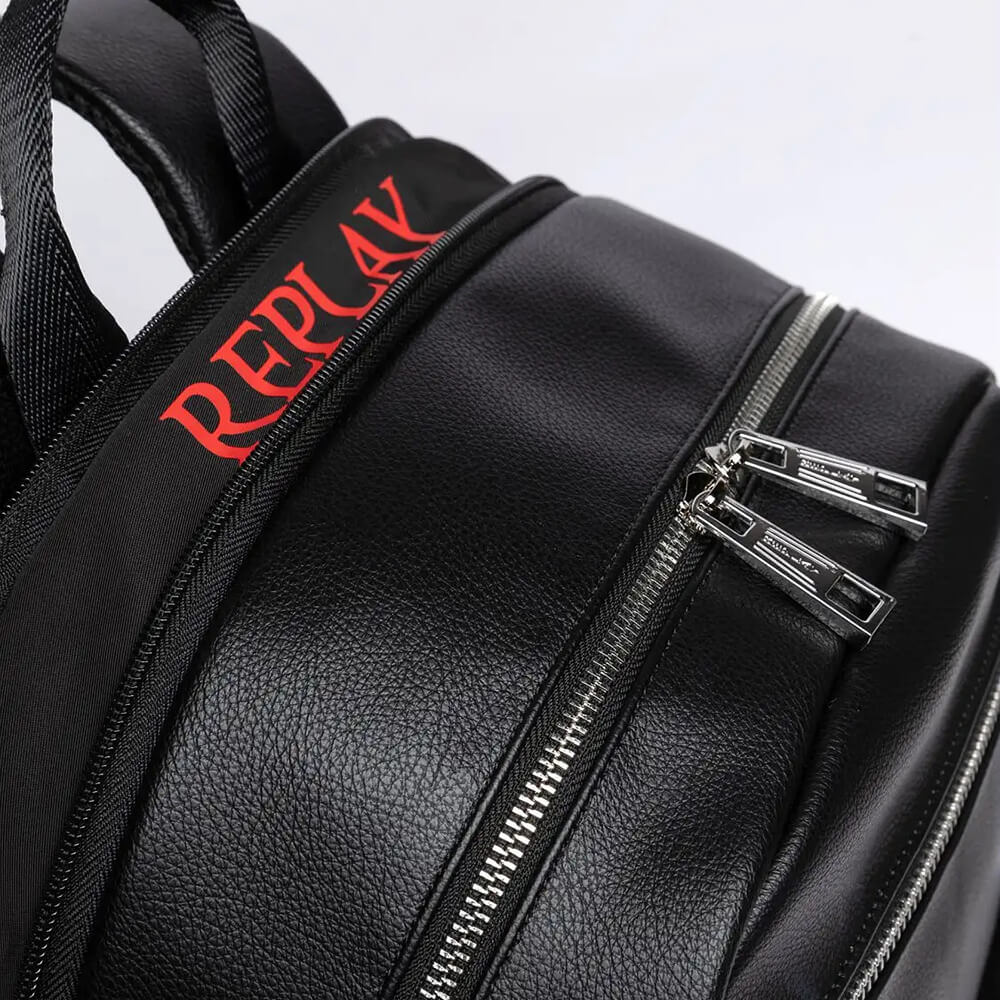 תיק גב ריפליי Hammered-Effect Pu גברים