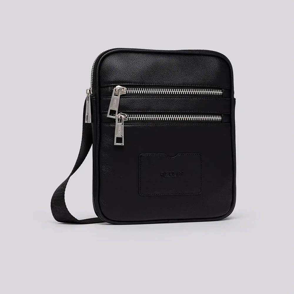 תיק ריפליי Hammered-Effect Crossbody גברים