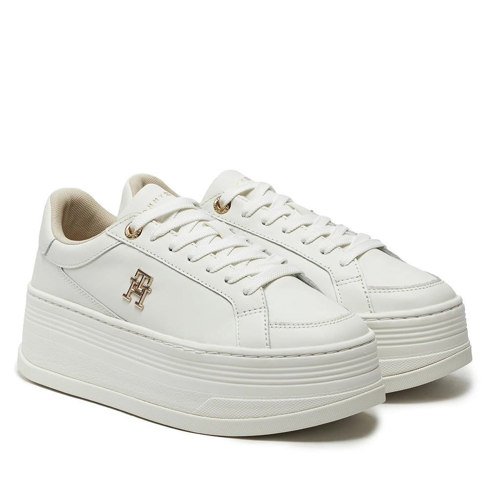 נעלי פלטפורמה טומי הילפיגר Platform Leather נשים