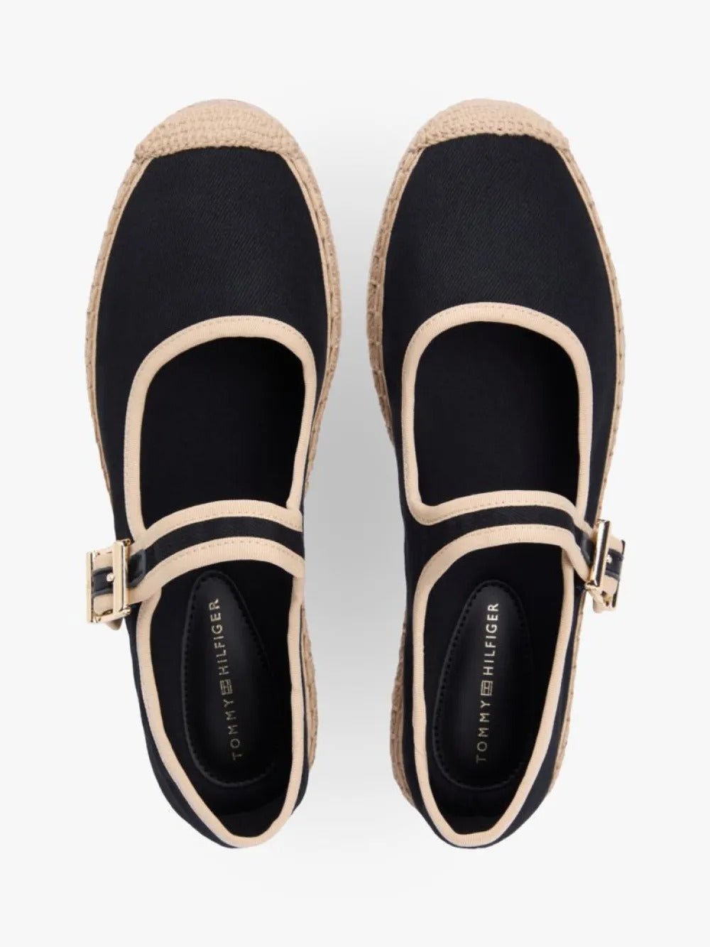 נעלי בובה טומי הילפיגר Canvas Mary Jane Espadrilles נשים