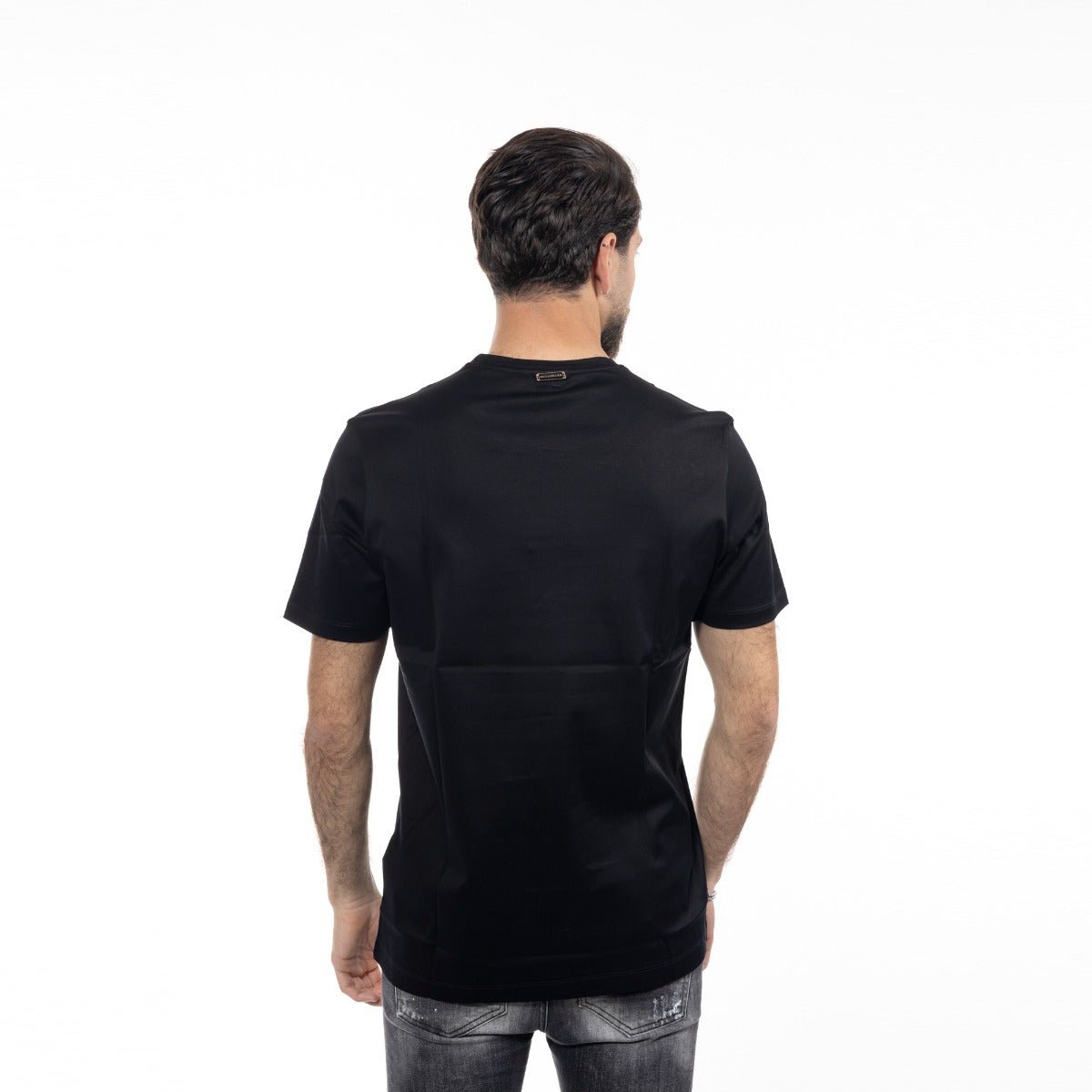 חולצת טישרט פול שארק קצרה Text On The Shoulder גברים