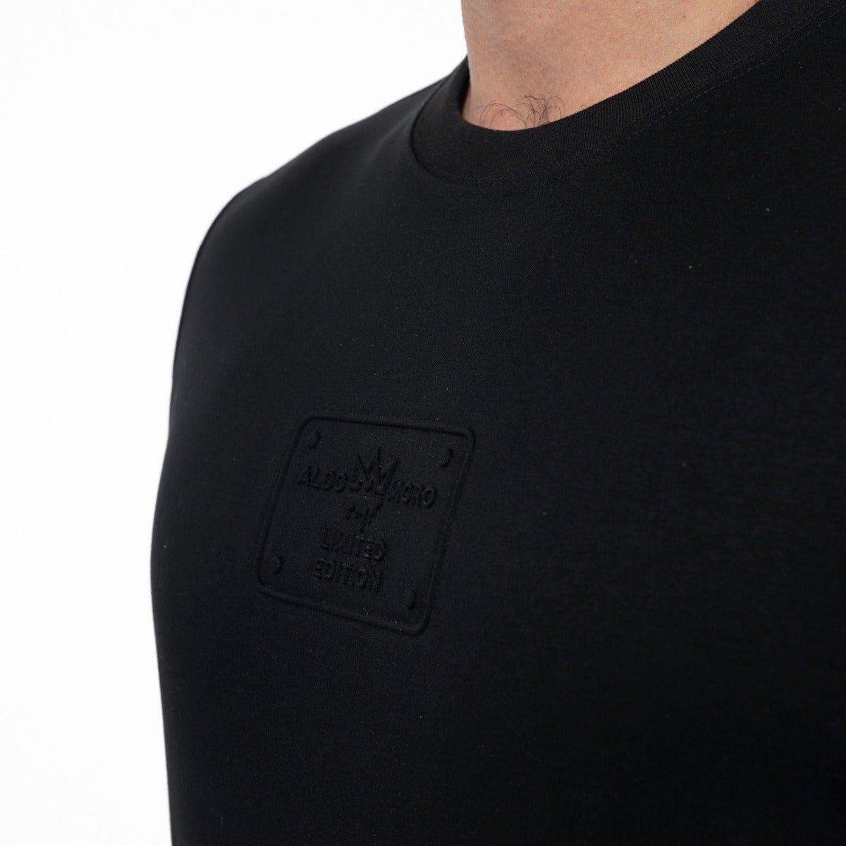 חולצת טישרט אלדו מורו קצרה Embossed logo גברים