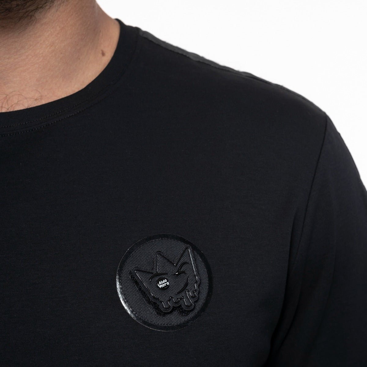 חולצת טישרט אלדו מורו קצרה Epaulettes Logo גברים