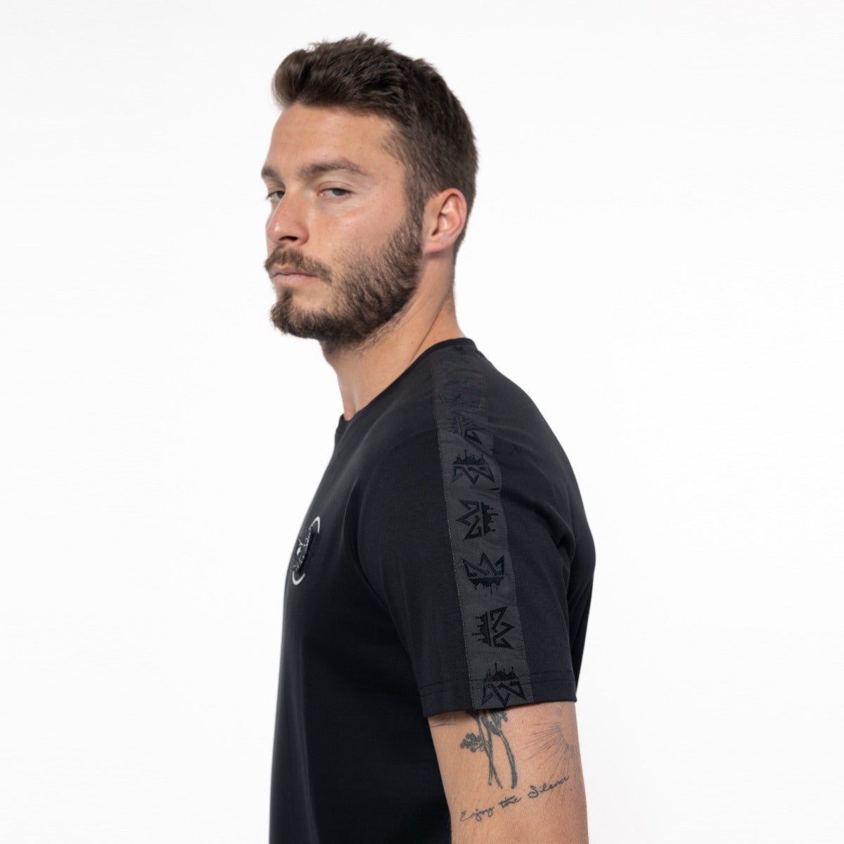 חולצת טישרט אלדו מורו קצרה Epaulettes Logo גברים