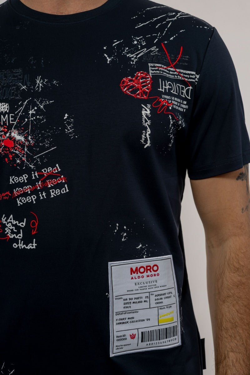 חולצת טישרט אלדו מורו קצרה All Over Print גברים