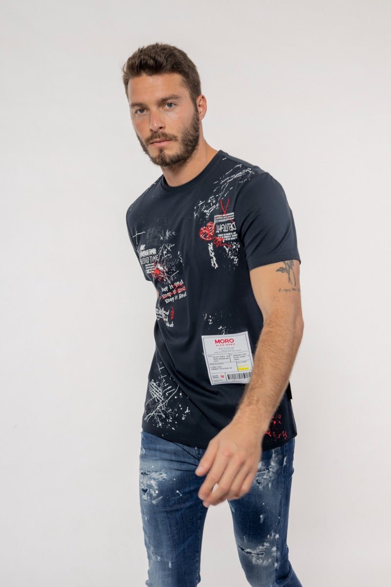 חולצת טישרט אלדו מורו קצרה All Over Print גברים