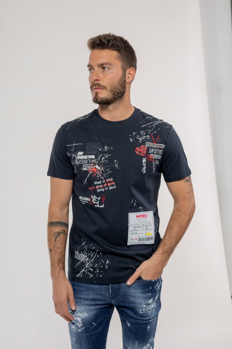 חולצת טישרט אלדו מורו קצרה All Over Print גברים