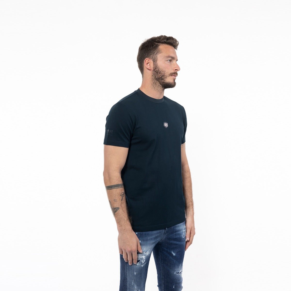 חולצת טישרט אלדו מורו קצרה New Metalic Plate גברים