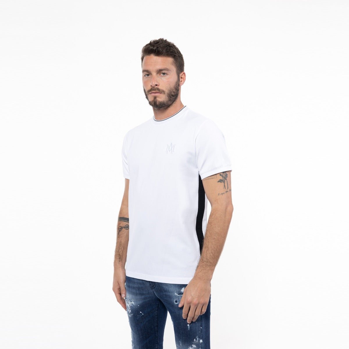 חולצת טישרט אלדו מורו קצרה Front Embroidered Logo גברים