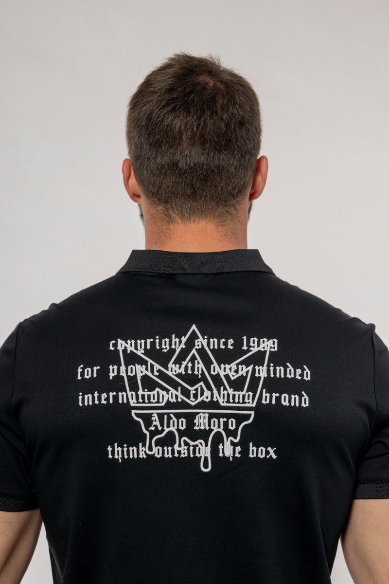 חולצה פולו קצרה אלדו מורו Back Print גברים
