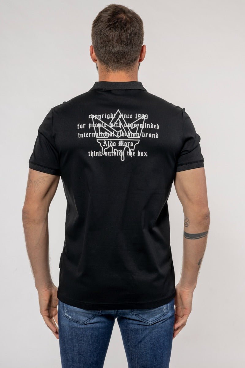 חולצה פולו קצרה אלדו מורו Back Print גברים