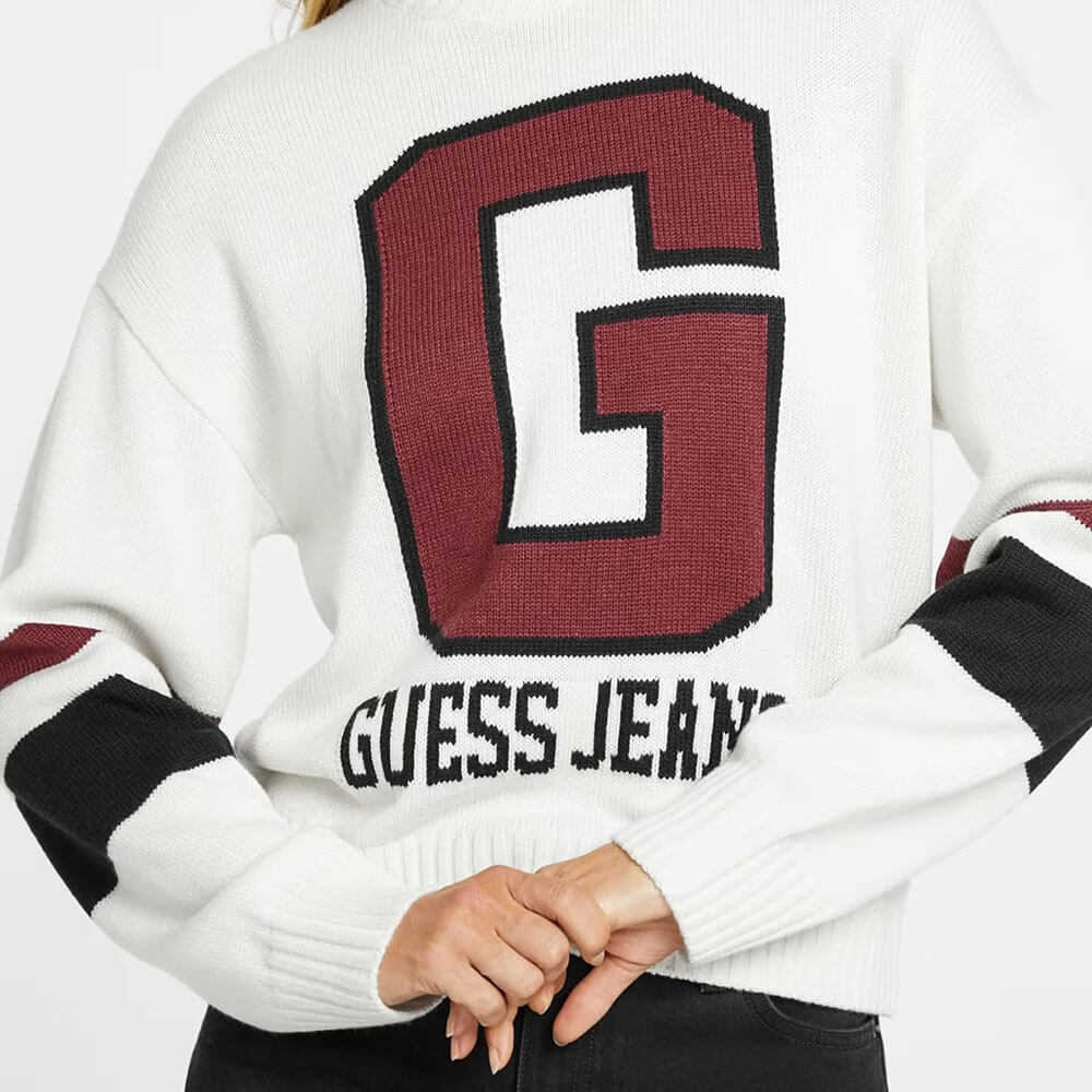 סריג Guess Wool-Blend Logo נשים