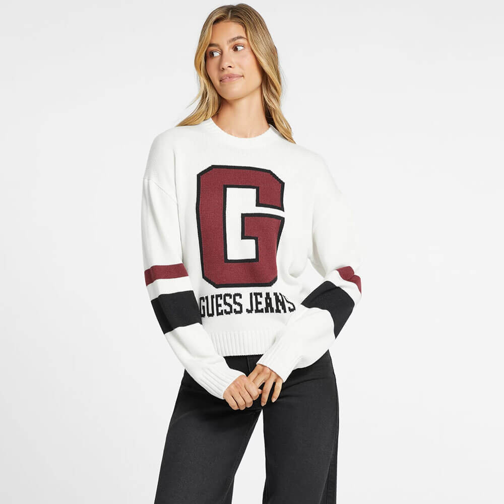סריג Guess Wool-Blend Logo נשים