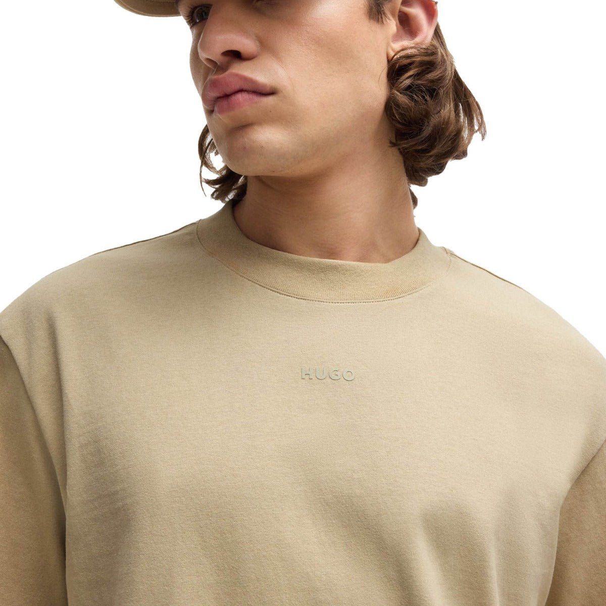 חולצת טישרט קצרה הוגו Logo Print גברים