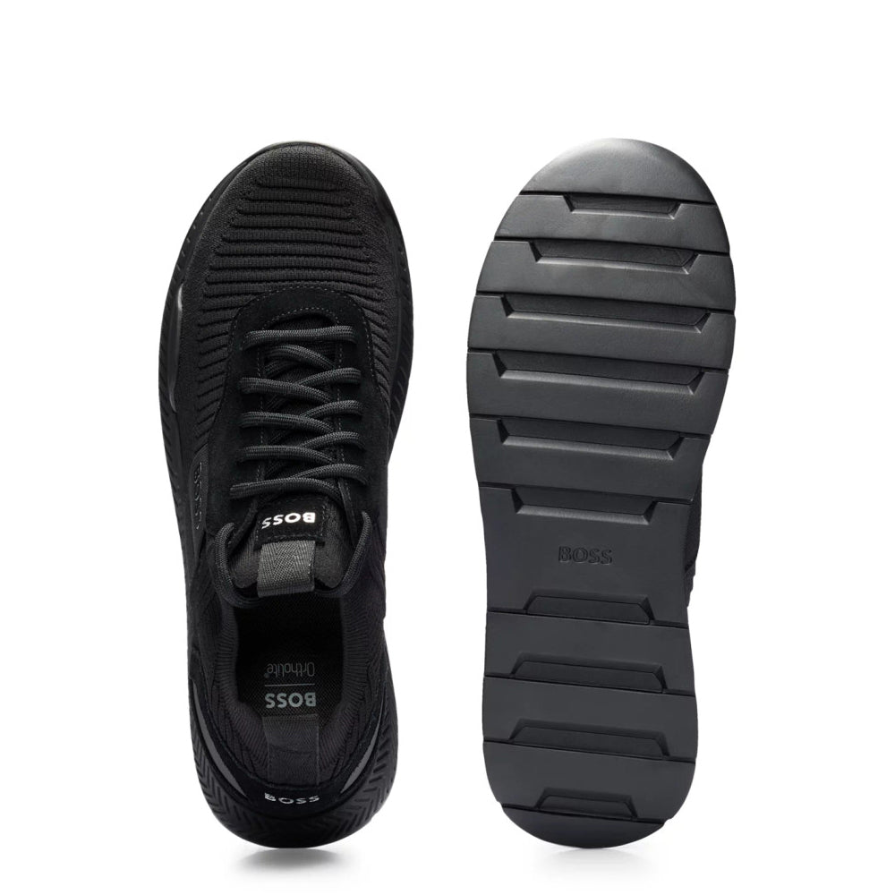 נעלי הוגו בוס Branding And Suede Trims גברים