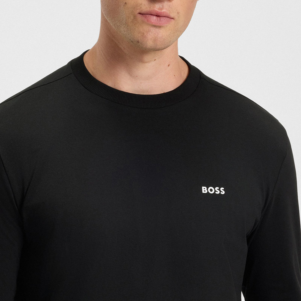 חולצת טישירט ארוכה הוגו בוס Contrast Logo גברים