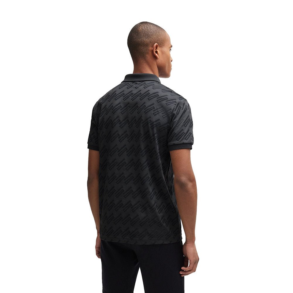 חולצת פולו הוגו בוס Monogram Jacquard גברים
