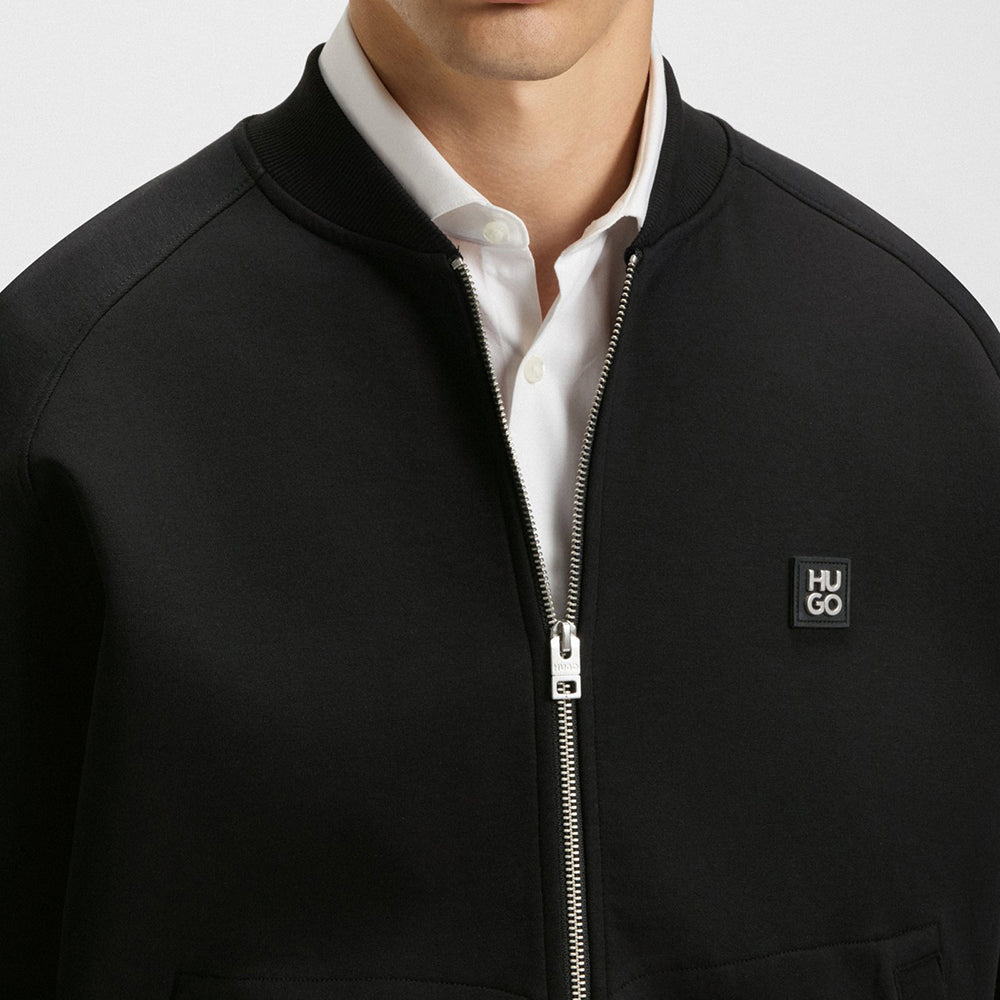 ג'קט הוגו Oversized-Fit Bomber Jersey גברים