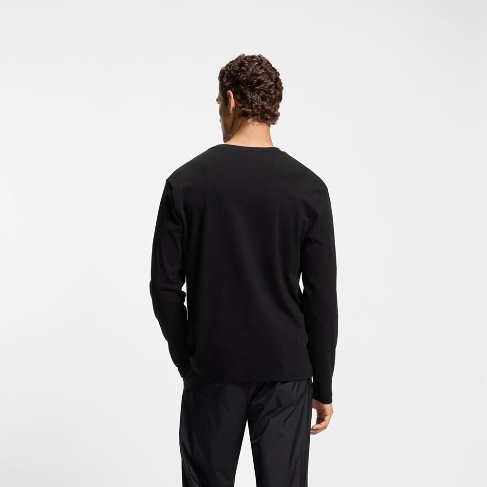 חולצת טישירט ארוכה הוגו בוס Tonal Artwork גברים