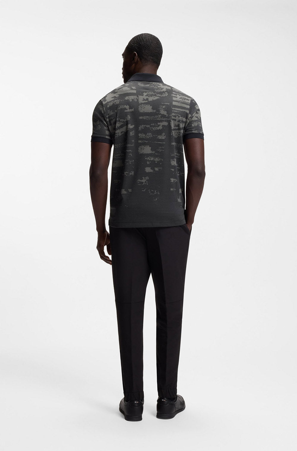 חולצת פולו הוגו בוס Jacquard Pattern גברים